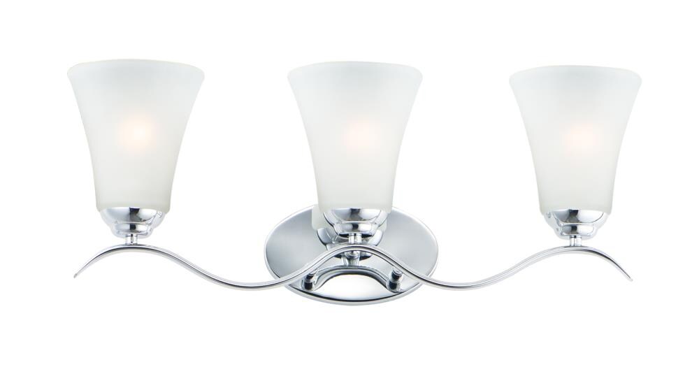 Maxim Lighting 12083FTPC Shelter 23.5-in 3-Light Black French Country/Cottage Vanity Light