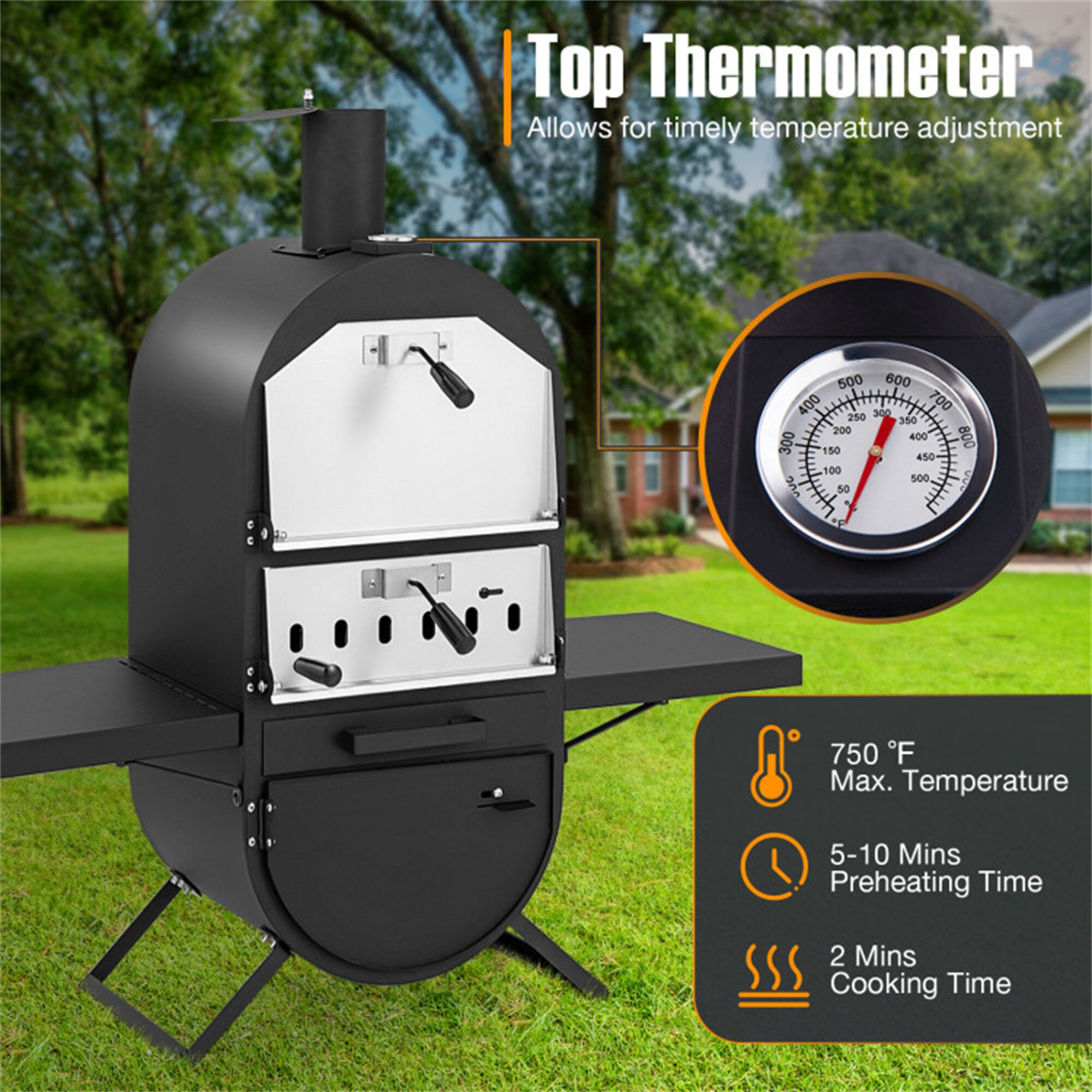 BABOOM BOM-NP11738-CO Outdoor-Pizza-Ovens - View #8