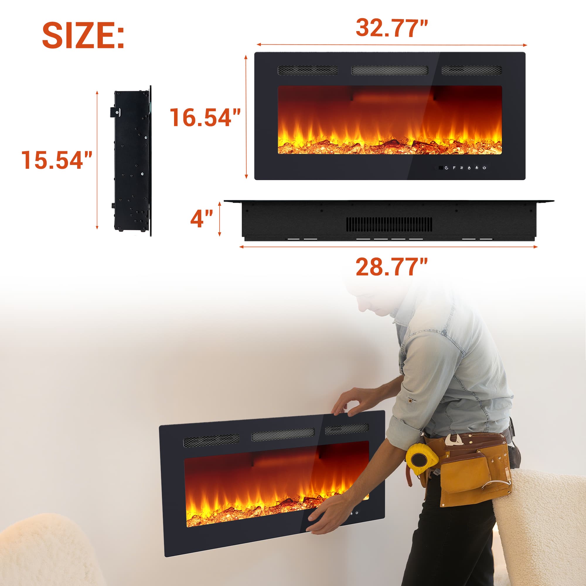 Garvee SQYPHK34FPS398 Electric-Fireplaces - View #3