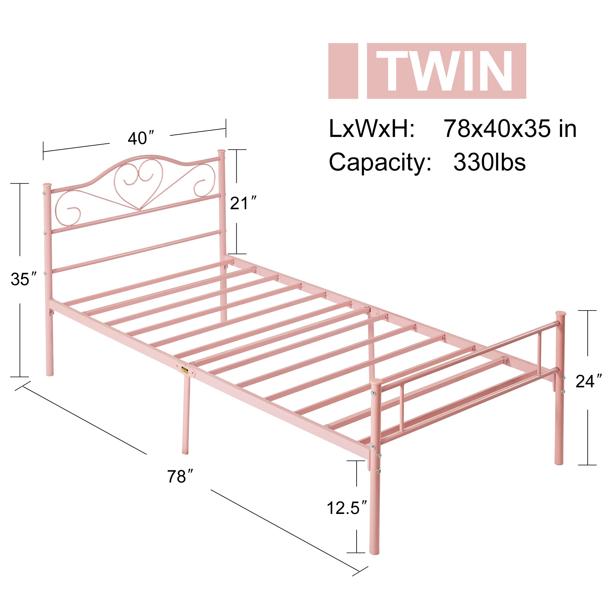 Vecelo LOE-YT-T11-PINK beds - View #3
