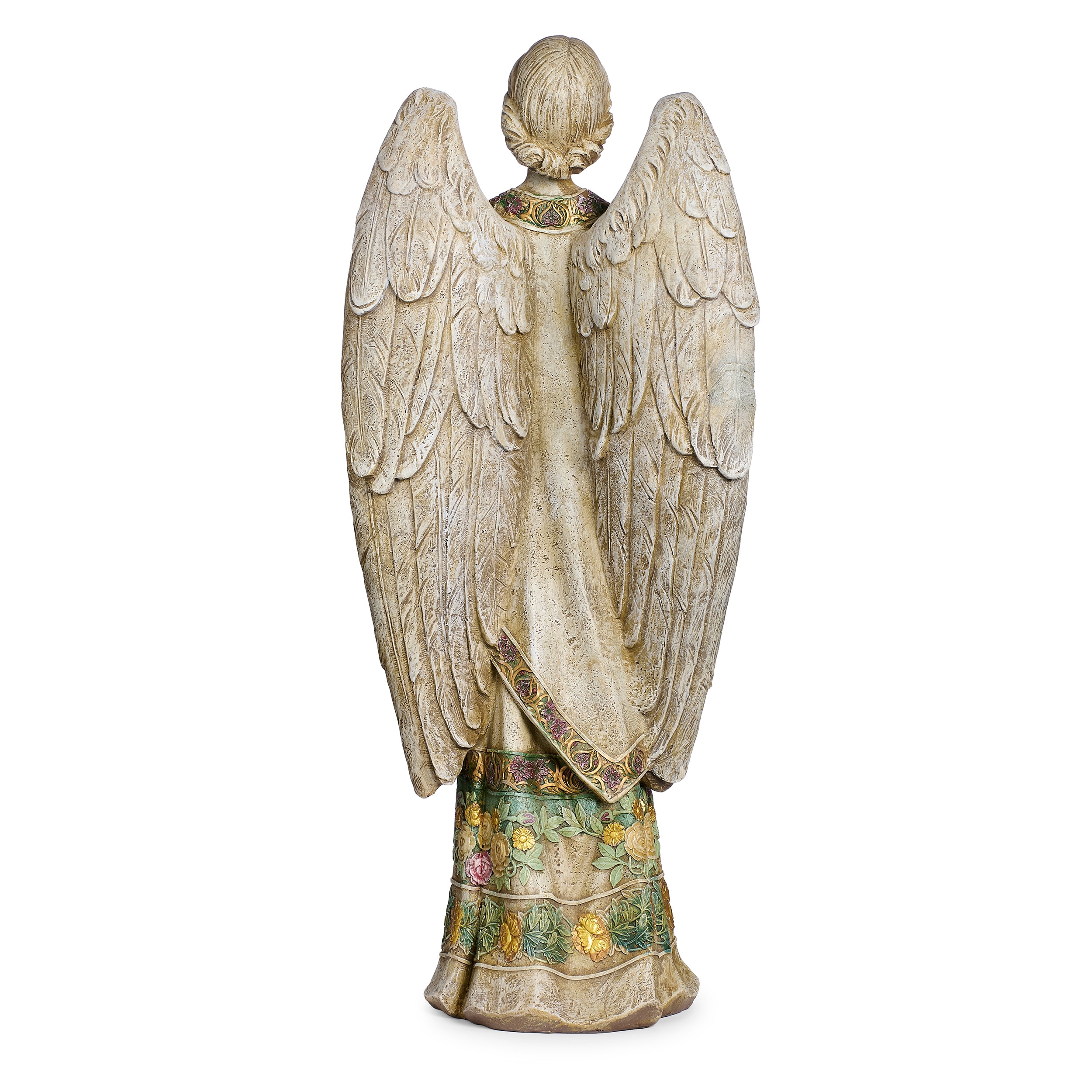 24" Handcrafted Resin-Stone Praying Angel Garden Statue