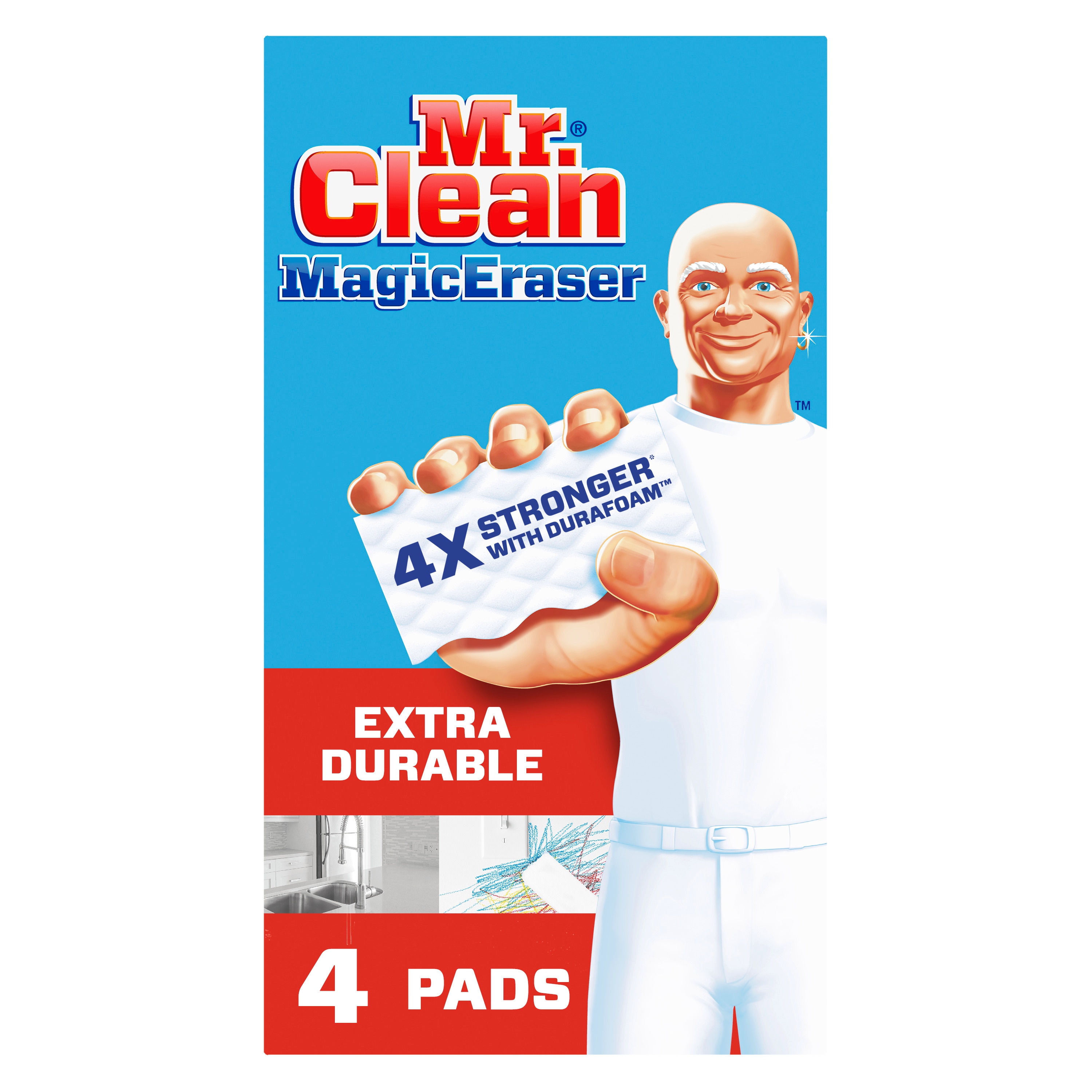 Bông tẩy sạch Melamine Mr. Clean 4-Pack trong Sponges & Scouring Pads: Nếu bạn đang tìm kiếm một giải pháp tẩy sạch hiệu quả cho căn nhà của mình, bông tẩy sạch Melamine Mr. Clean 4-Pack chính là sự lựa chọn hoàn hảo. Với thiết kế tiện dụng và sự đa năng, bông tẩy sạch này dễ dàng tẩy sạch các vết bẩn và mảng bám trên bề mặt, chỉ với một chút nước. Hãy xem ngay hình ảnh liên quan đến từ khóa này để cảm nhận sự kỳ diệu của bông tẩy sạch Melamine Mr. Clean.