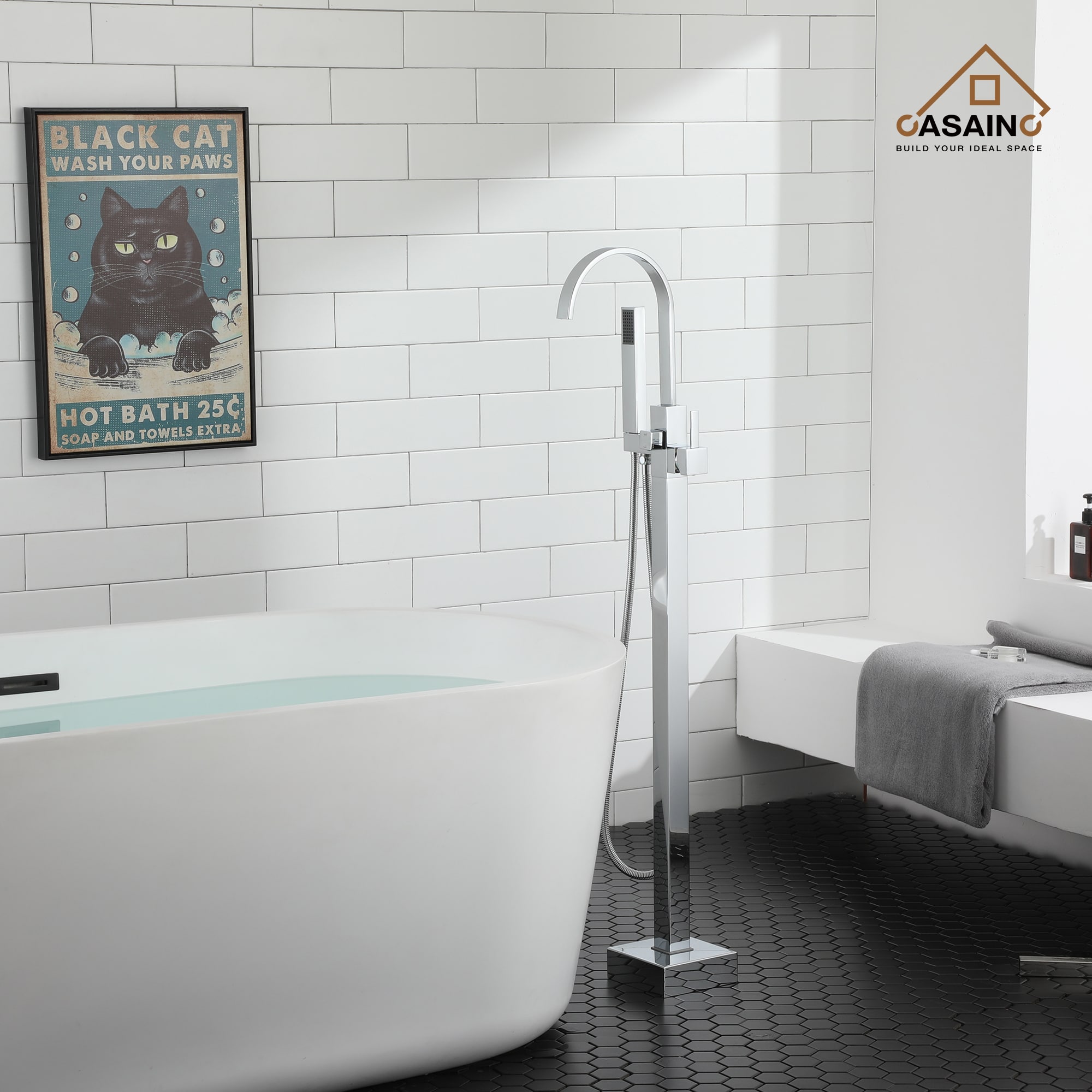 CASAINC TC15-CP Roman-Tub-Faucets - View #5