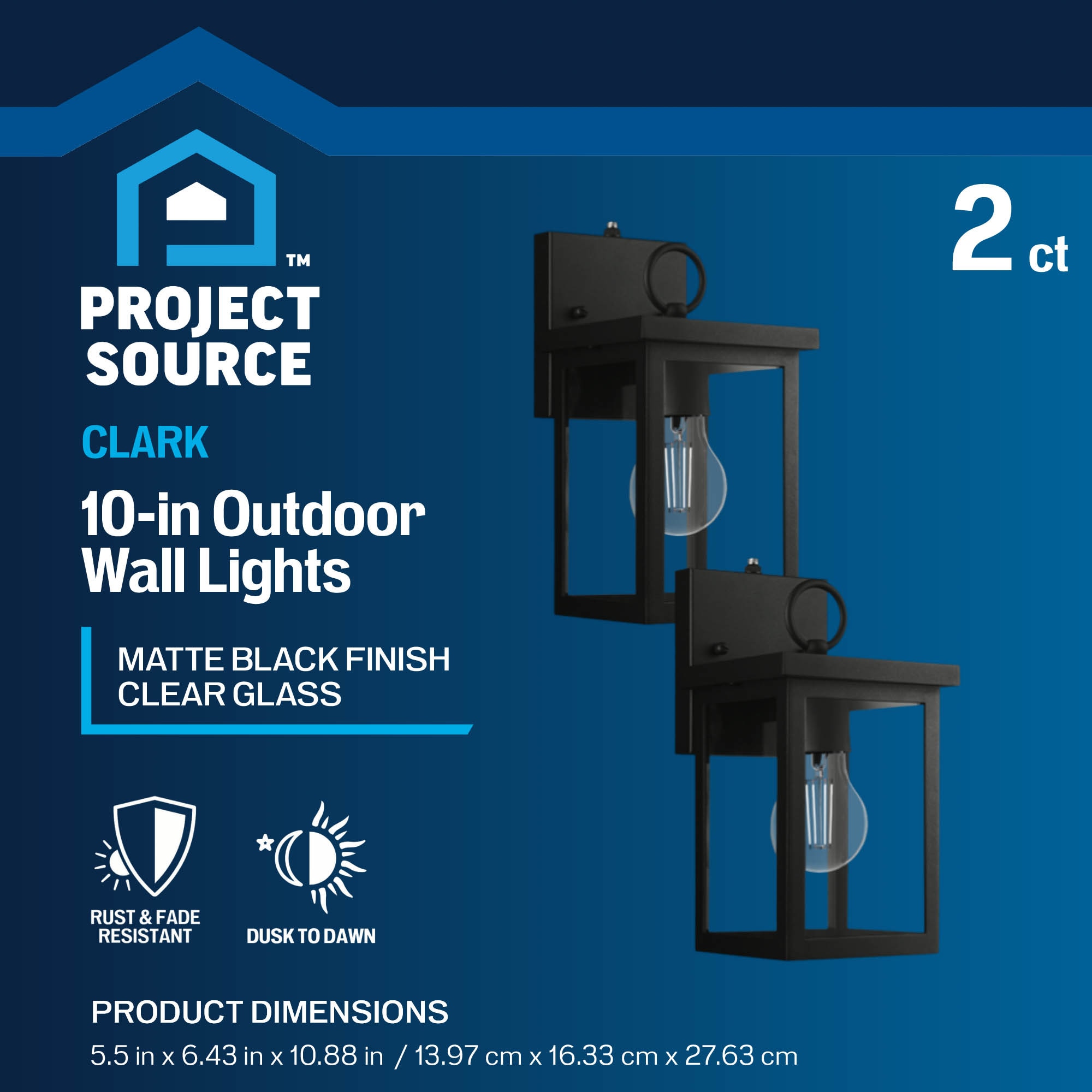 Project Source 43672 Outdoor-Wall-Lighting - View #3