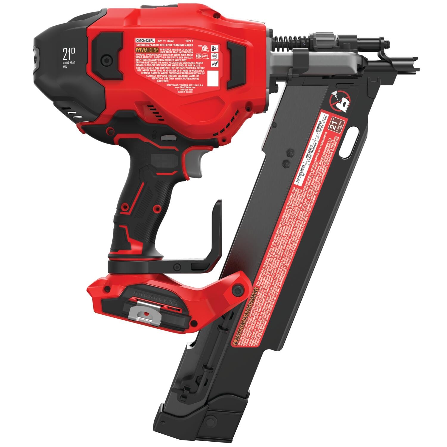 CRAFTSMAN 3.25in 21Degree Cordless Framing Nailer in the Nailers