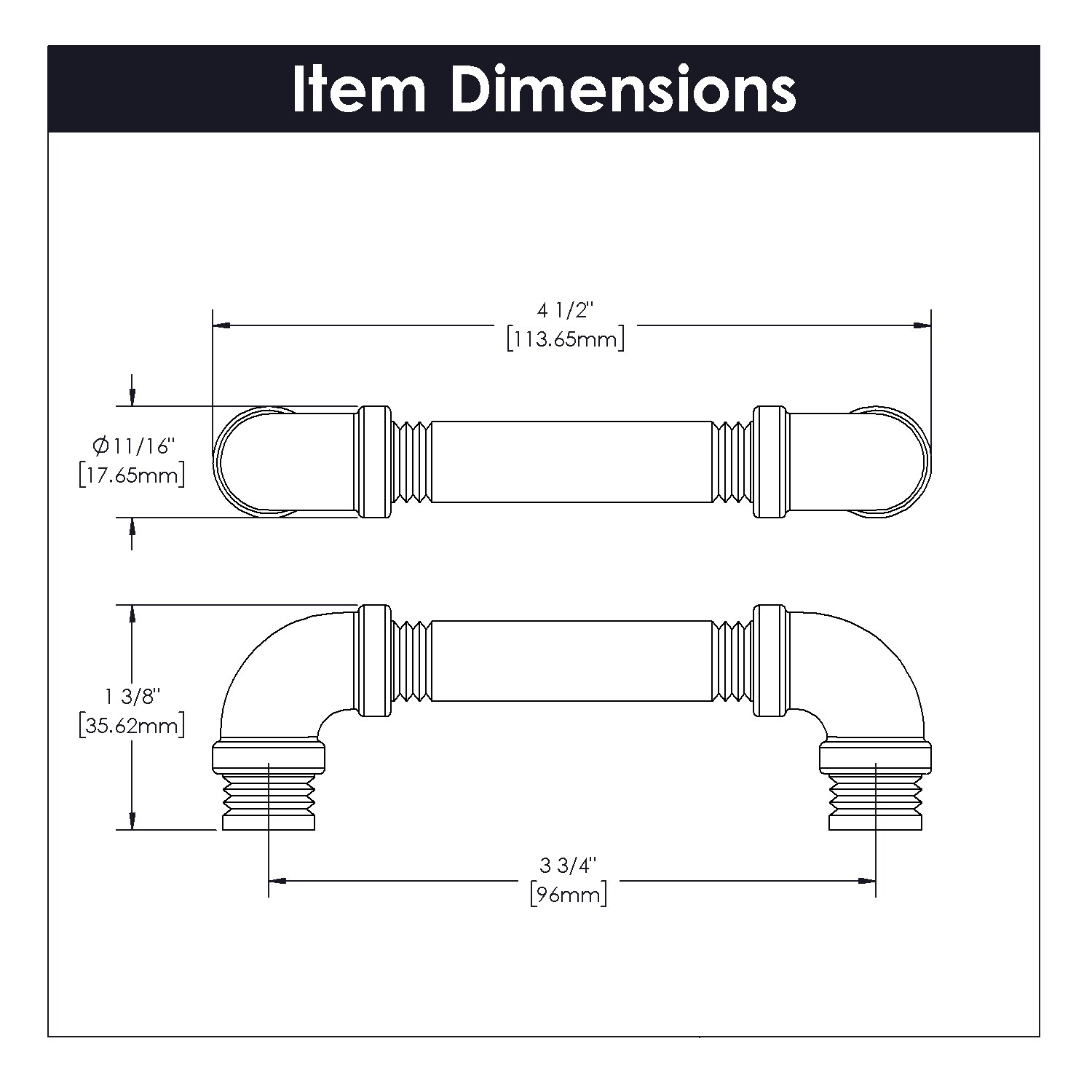 Hickory Hardware HH076011-VB Cabinet-Pulls - View #9