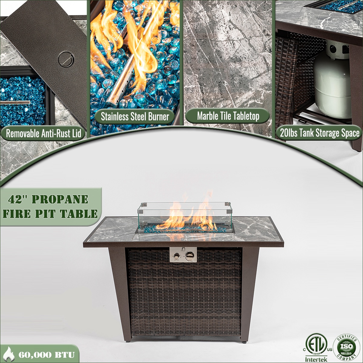 Clihome CL-AOH-20901 Outdoor-Gas-Firepits - View #5