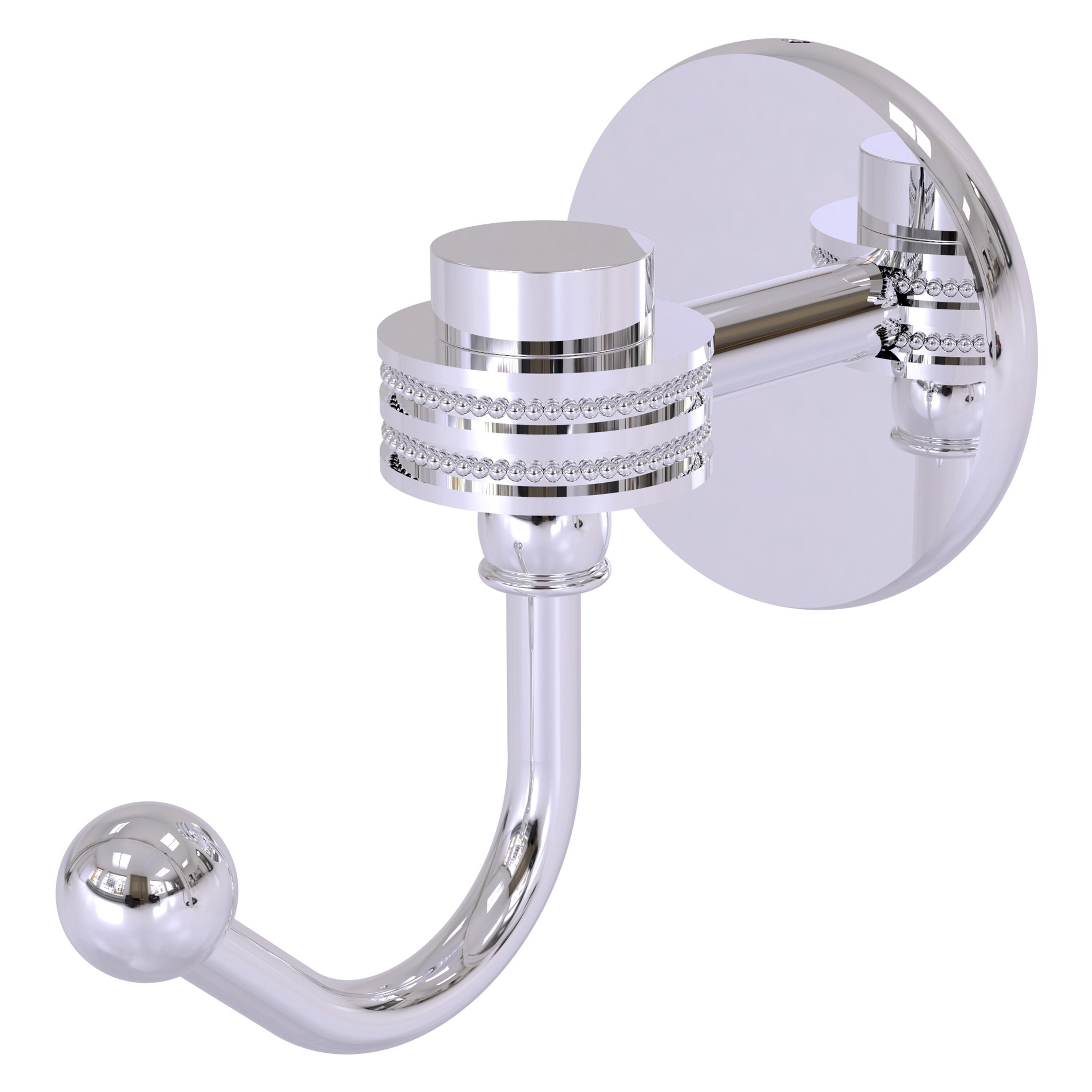 Allied Brass 7120D-PC Satellite Orbit One Polished Chrome Single -Hook Wall mount Towel Hook