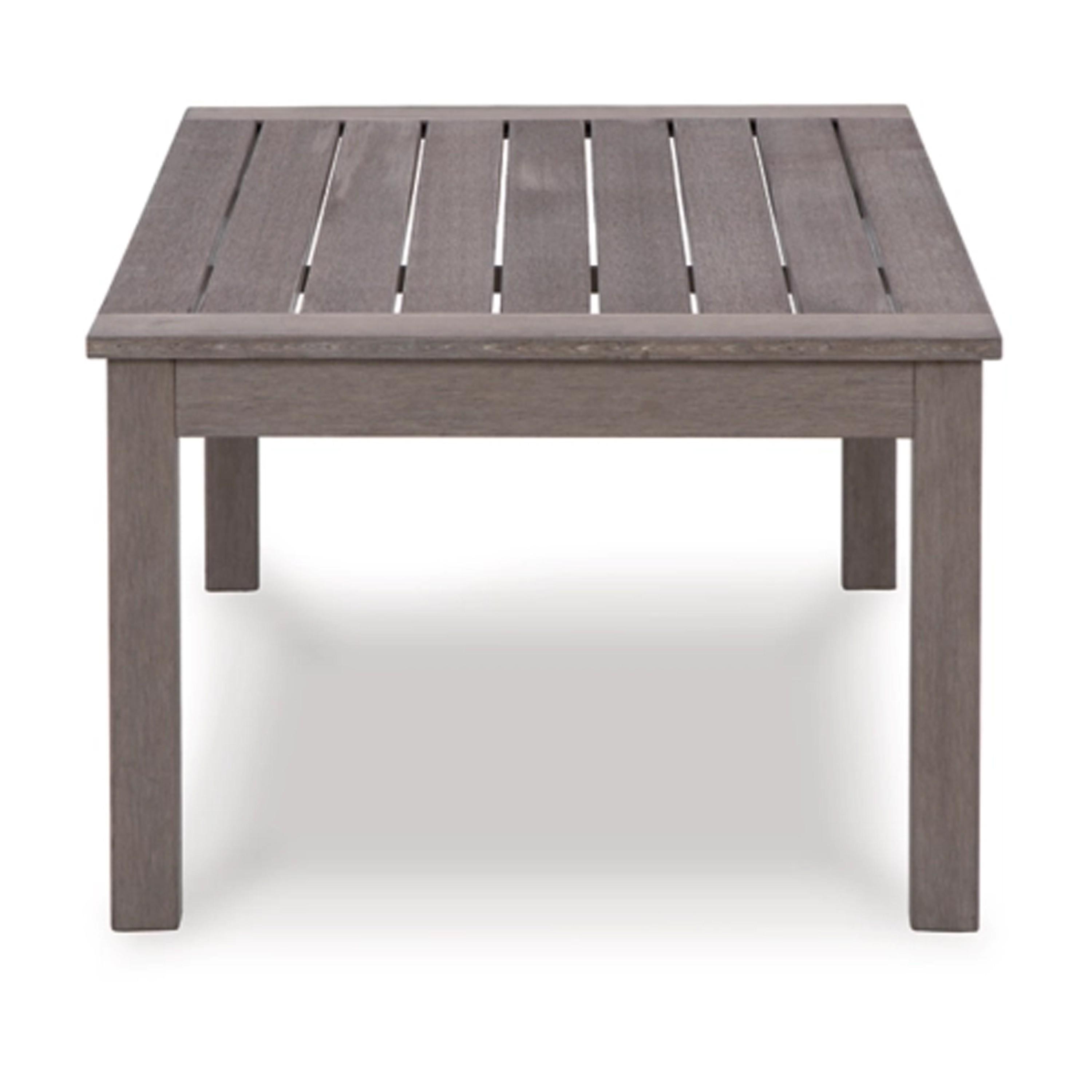 Weatherwood Rectangular Outdoor Coffee Table in Dark Brown