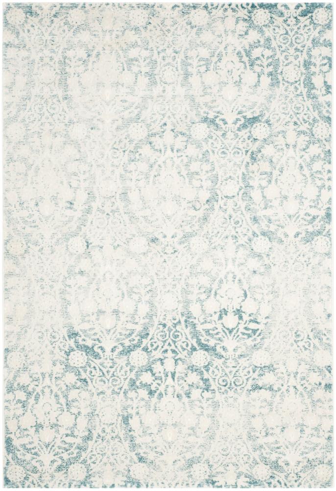 Safavieh PAS403B-4 Passion Parc 4 x 6 (ft) Loomed Synthetic Turquoise/Ivory Rectangular Indoor Distressed/Overdyed Vintage Area rug