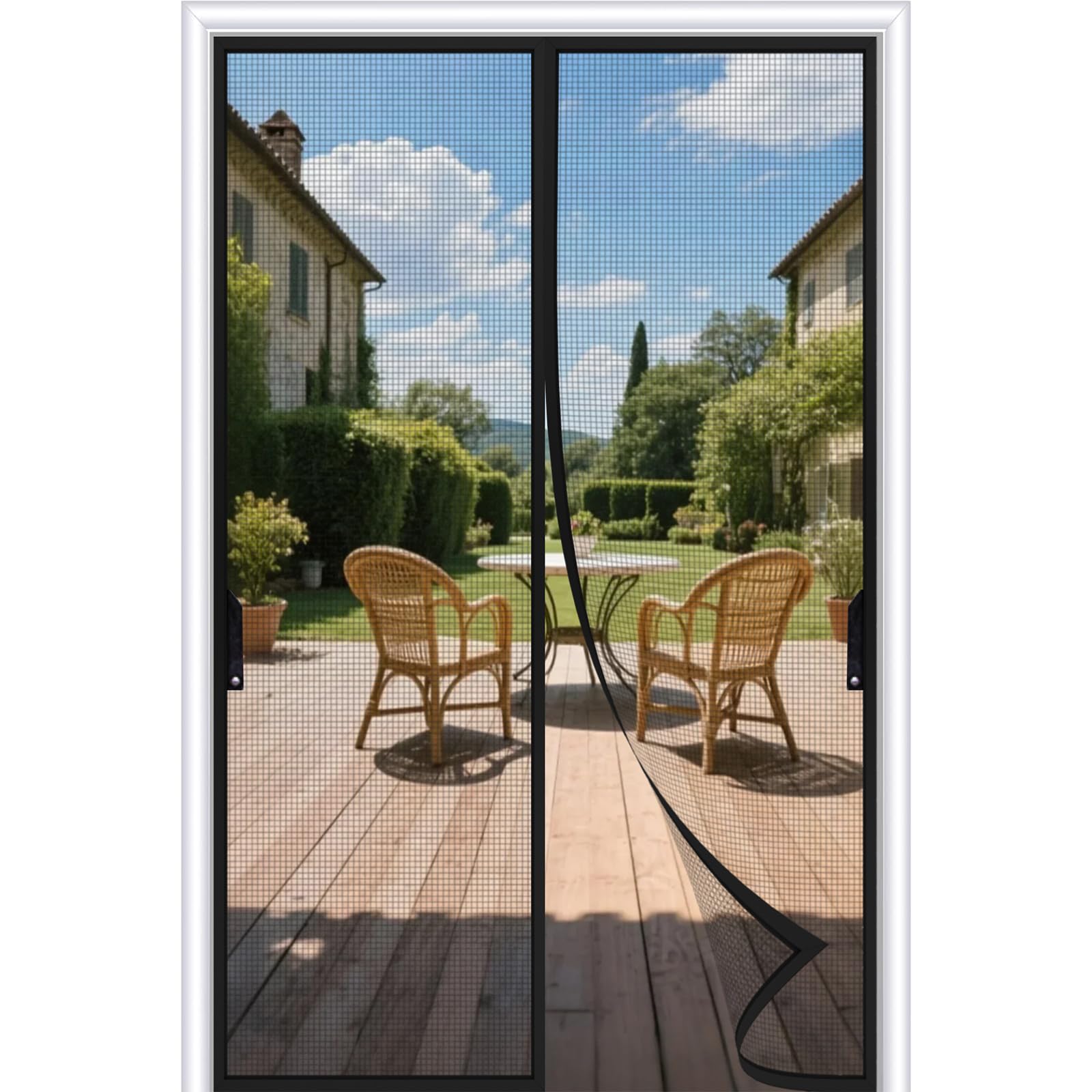 ITOPFOX Magnetic Screen Door Fits Door Size 32 x 80 Reinforced ...