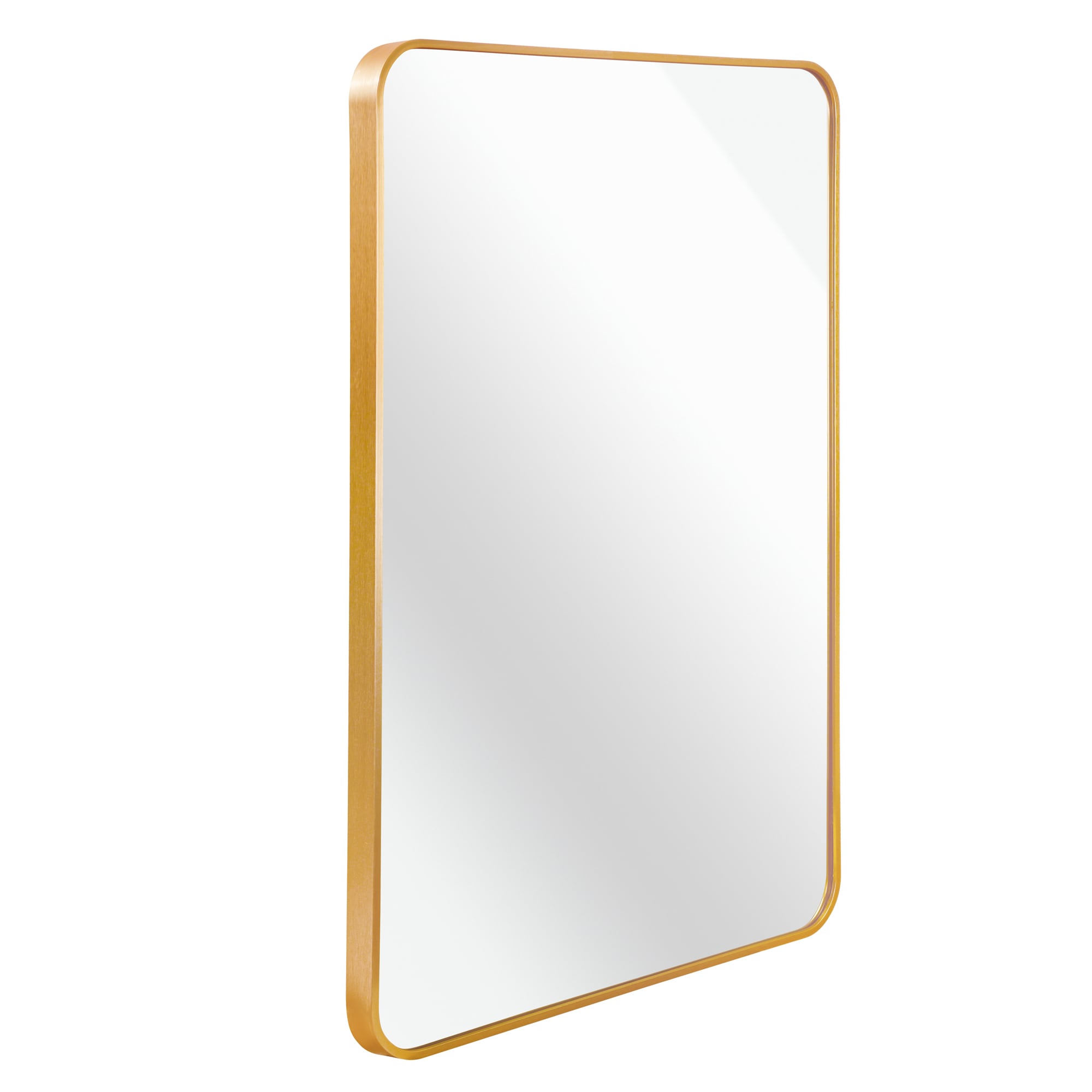 Siavonce XH34113 30-in W x 40-in H Rectangle Gold Framed Full Length Wall Mirror