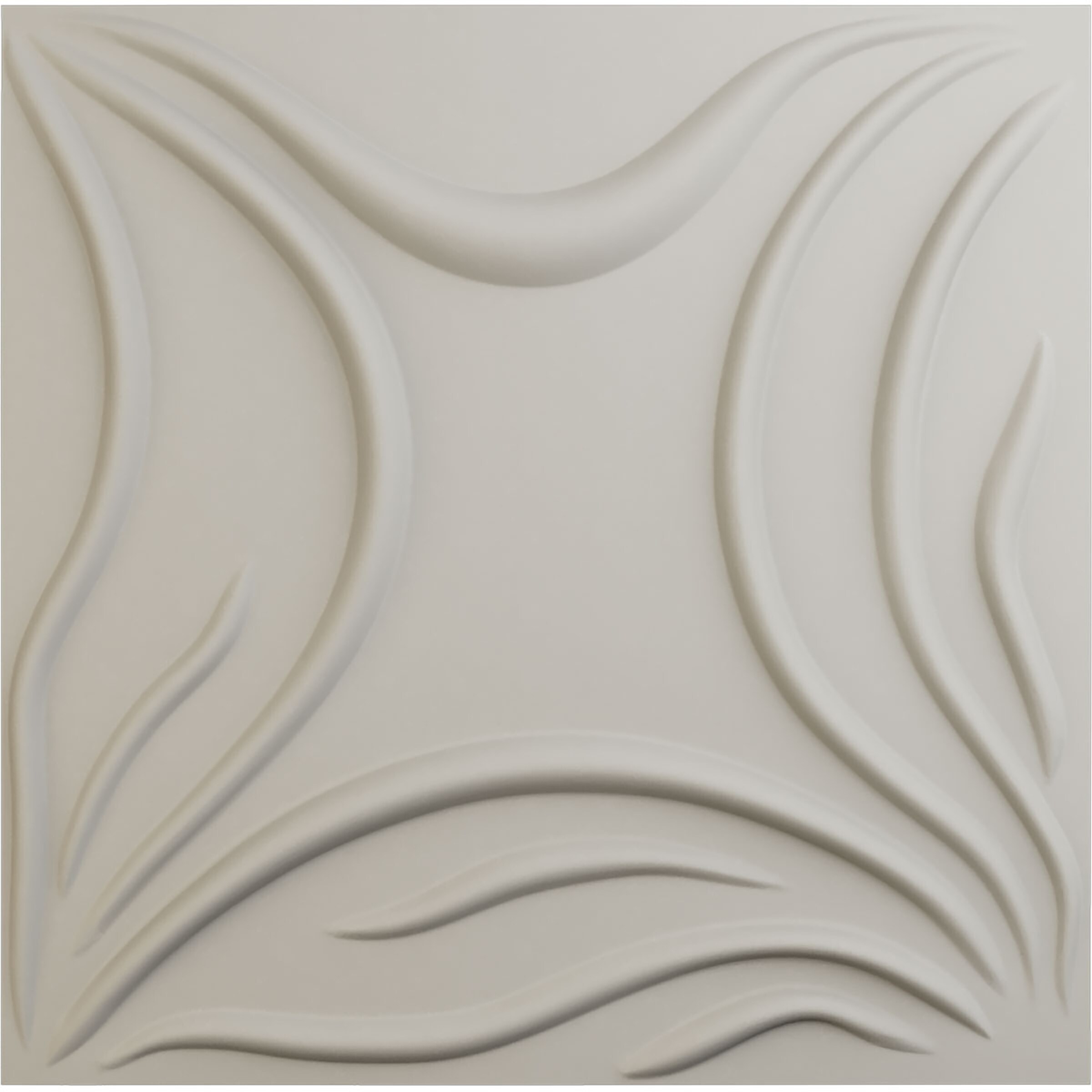 Ekena Millwork WP20X20SVGBW 19-5/8-in x 19-5/8-in Embossed Paintable/Stainable Off-white PVC Wall Panel (