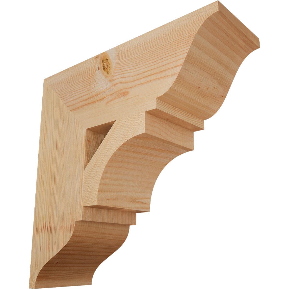 Ekena Millwork BKT06X18X18WTL01SDF Westlake traditional smooth 5-1/2-in x 18-in x 18-in Douglas fir Brown Wood Standard bracket