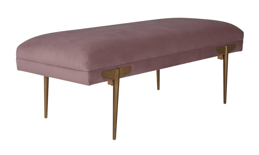 TOV Furniture TOV-OC6210 Bruno Modern Mauve Accent Bench 22-in x 19.6-in
