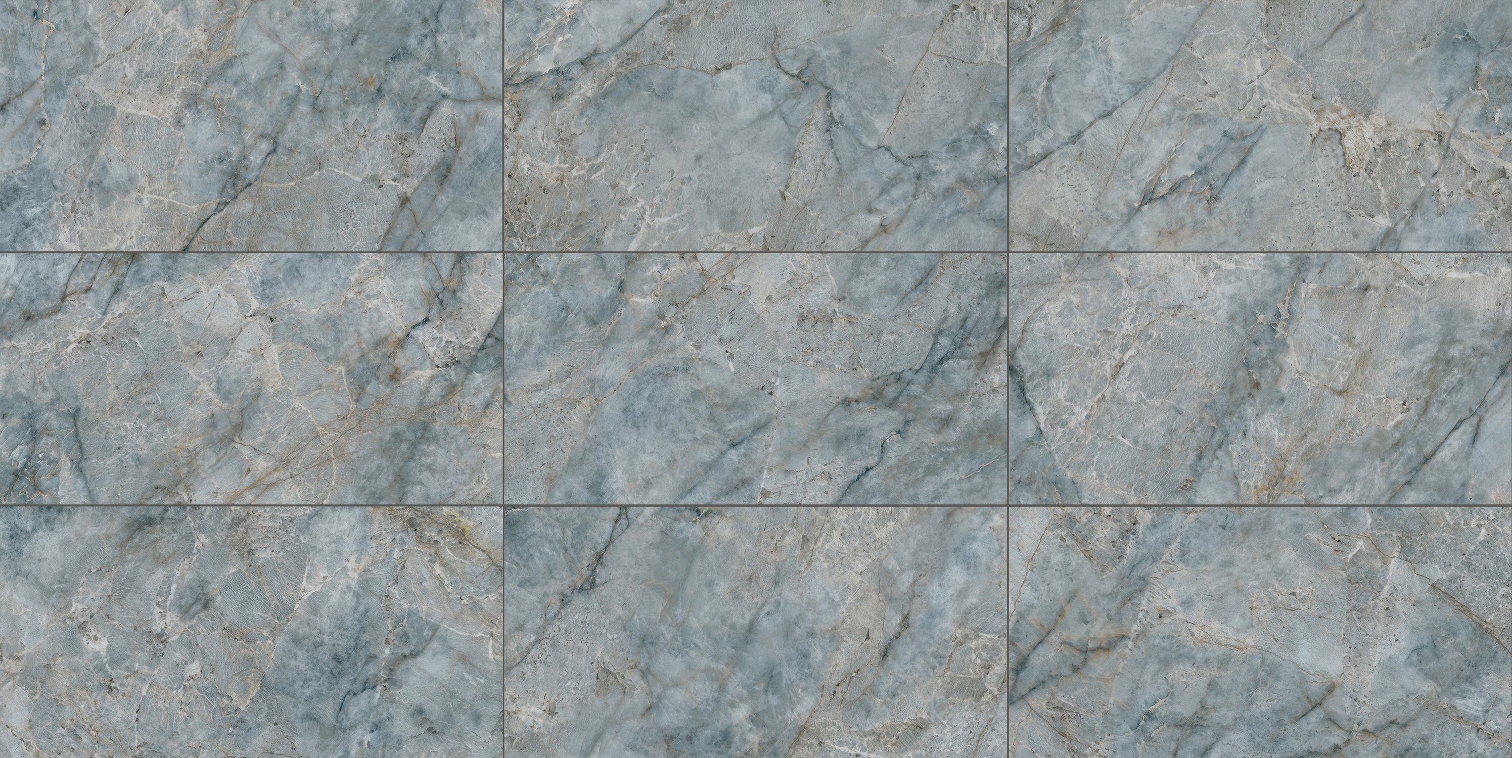 Paradise Gray 24-in x 48-in Polished Porcelain Marble Look Floor and Wall Tile (7.67-sq. ft/ Piece) | - allen + roth GCPA05R
