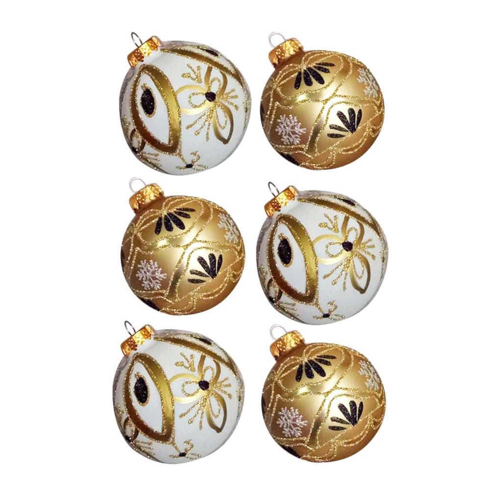 Kurt S. Adler 6-Pack Glass Indoor Ornament Set in the Christmas