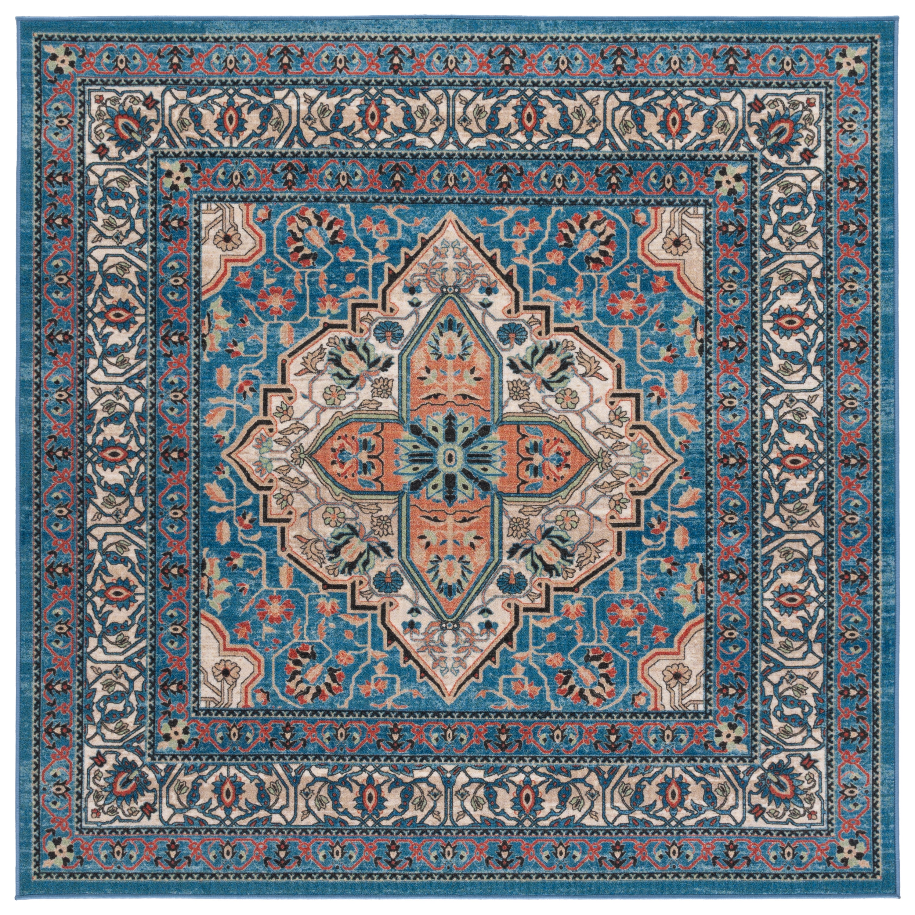 Journey 105M Blue/Ivory 7 X 7 Area Rug