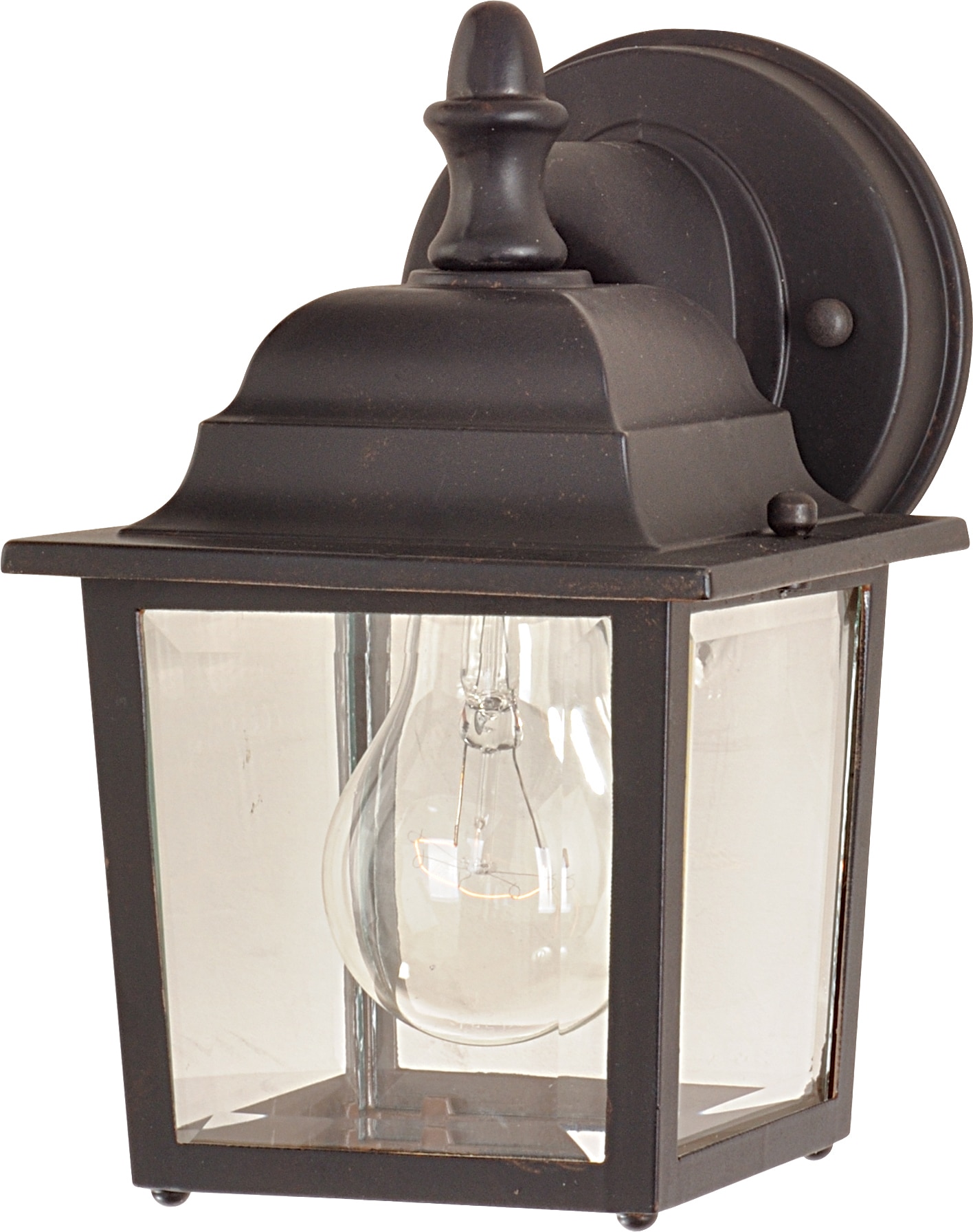 Maxim Lighting 1025EB Builder Cast 1 -Light 8.5000-in H Distressed Bronze Hardwired Outdoor Wall Light