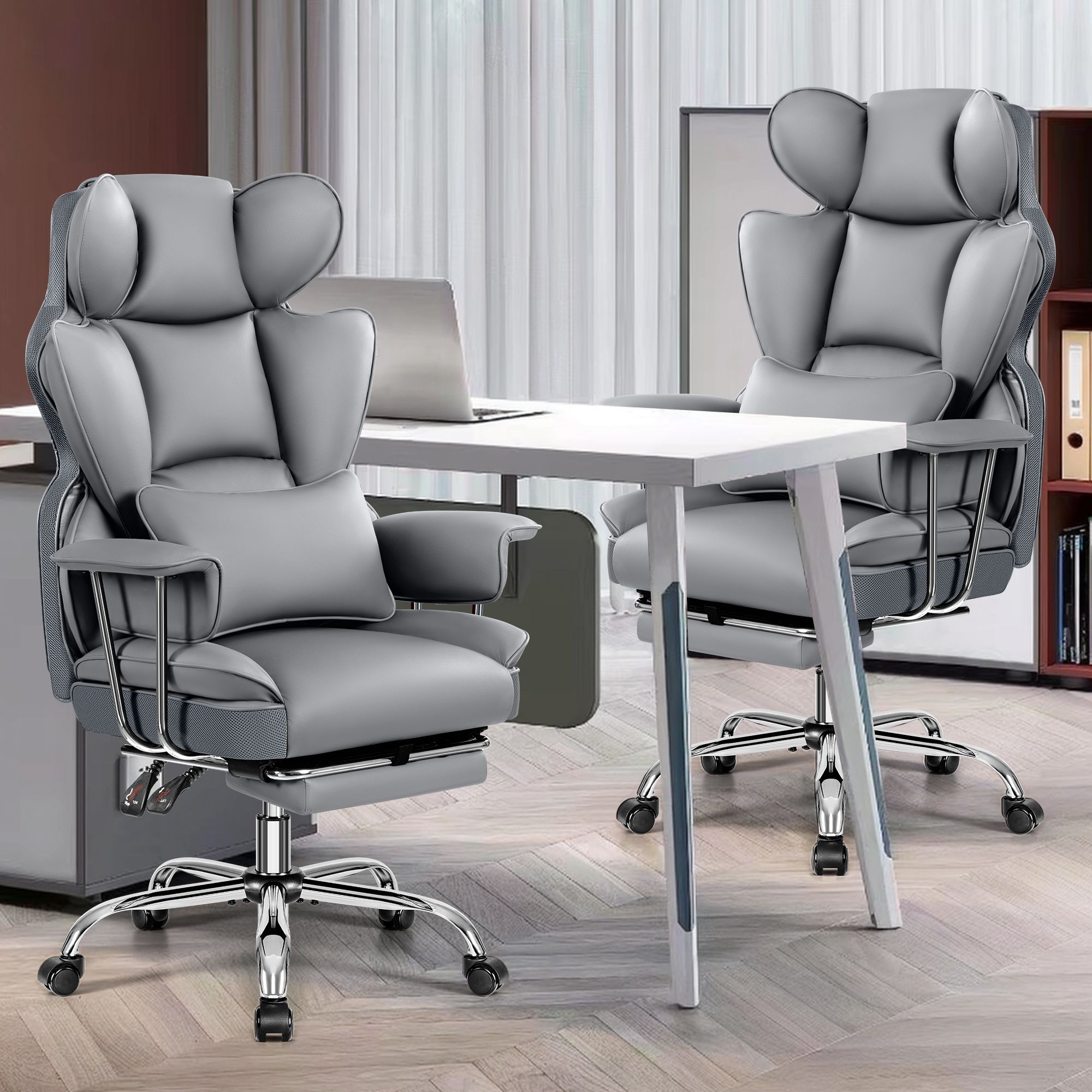 KERDOM 5055-GRAY Office-Chairs - View #2