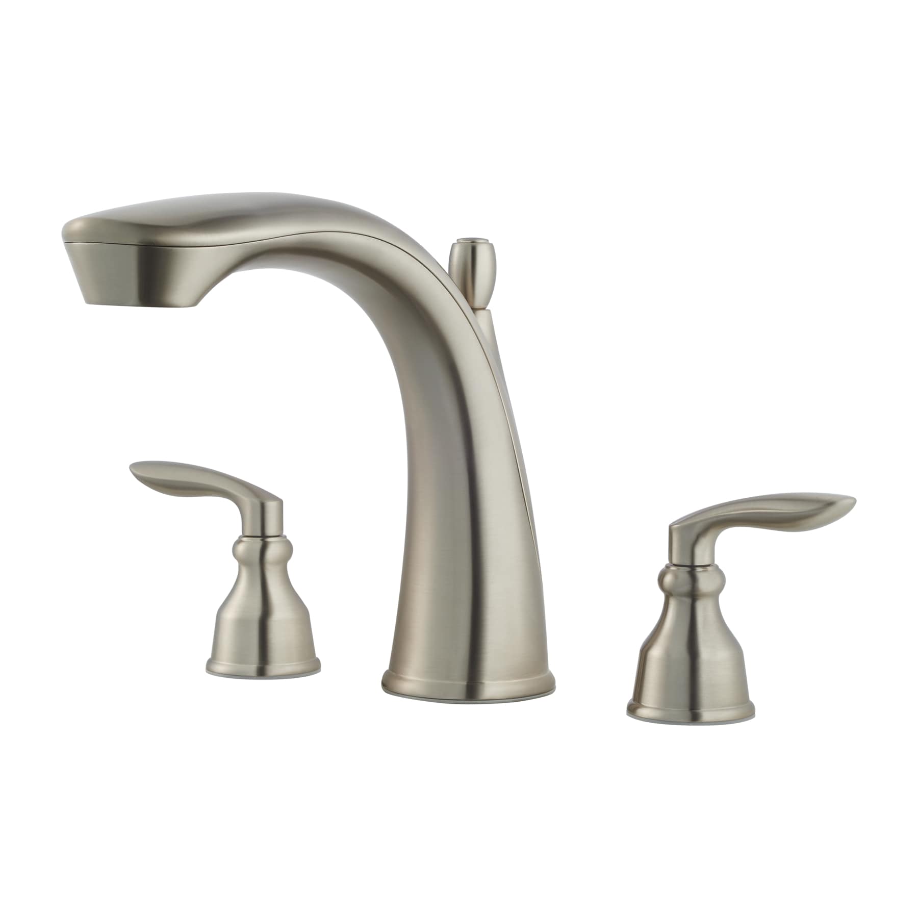 Pfister RT6-5CB1K Avalon Brushed Nickel 2-handle Deck-mount Roman High-arc Bathtub Faucet