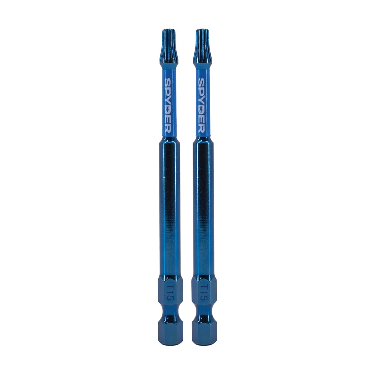Spyder 19641 Mach-Blue 1/4-in x 3-1/2-in Torx Impact Driver Bit 2 -Piece