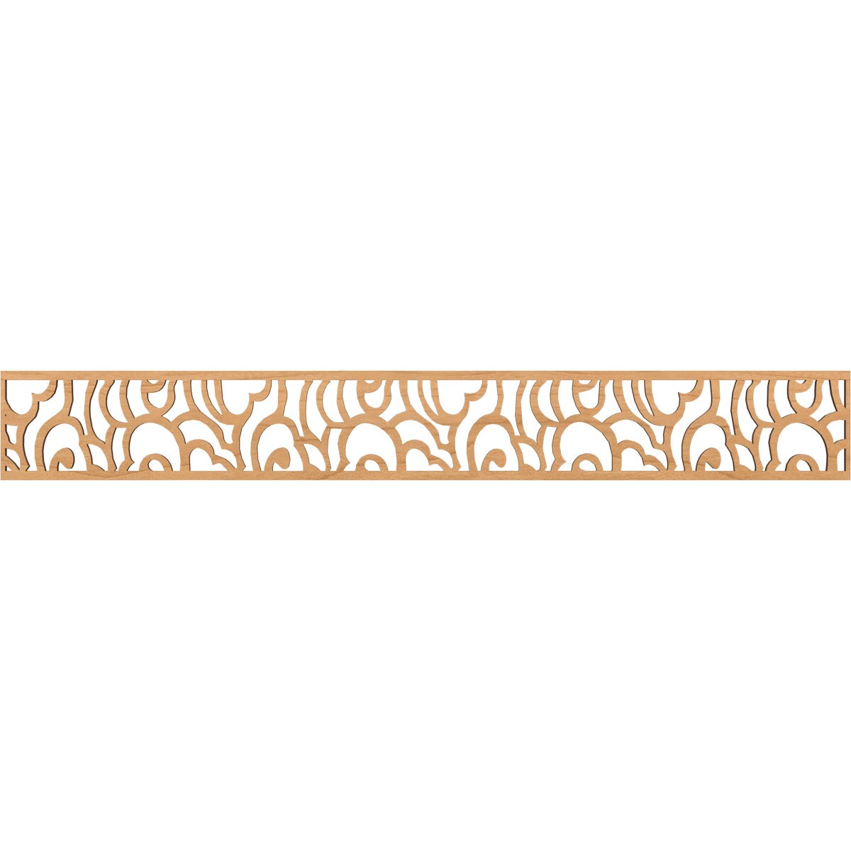 Ekena Millwork MLDB06X46SPFMA Springfield Fretwork Flat Trim 6-in x 3.86-ft Maple Brown Unfinished 2156805 Pierced Wall Panel Moulding