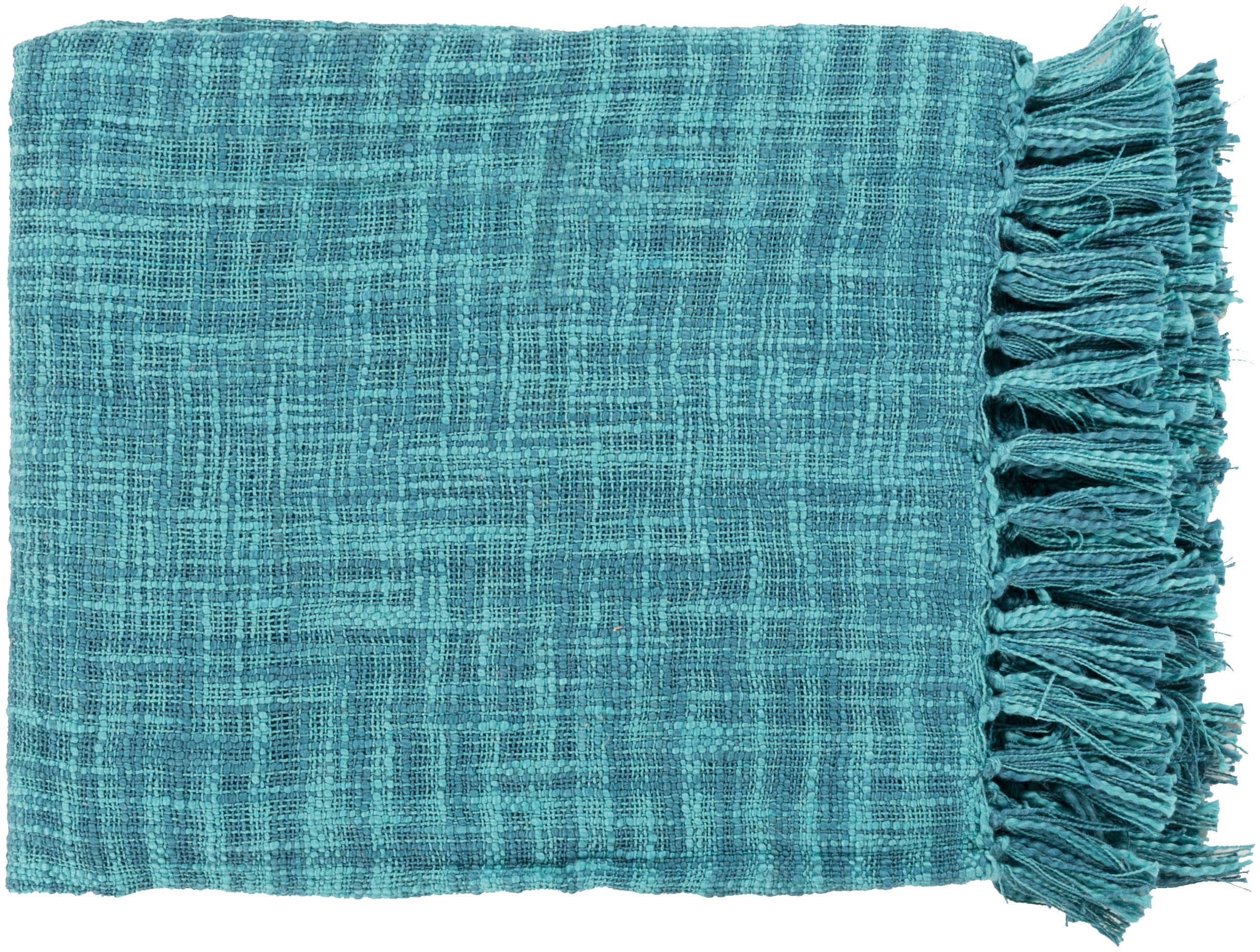 Surya TOR001-4959 Tori Teal 50-in x 60-in Cotton Throw