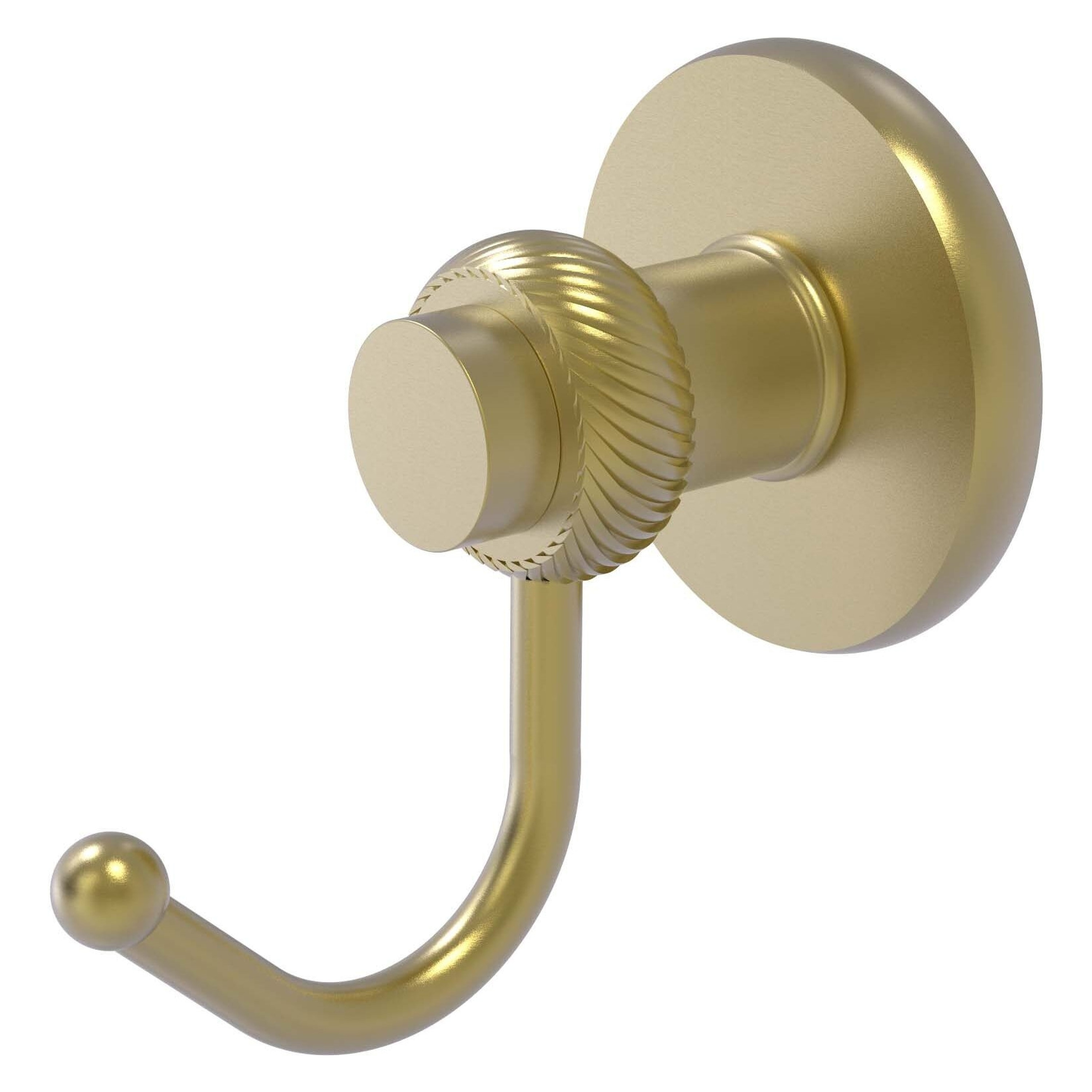 Allied Brass 920T-SBR Mercury Satin Brass Single -Hook Wall mount Towel Hook