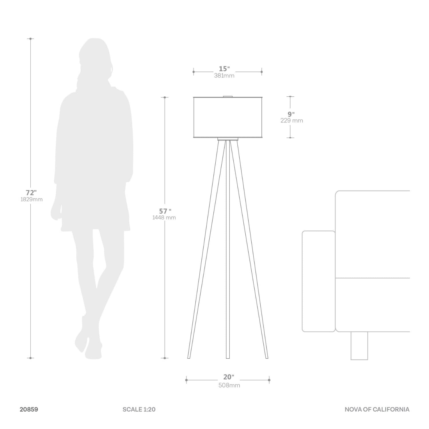 NOVA of California 20859DW floorlamps - View #11