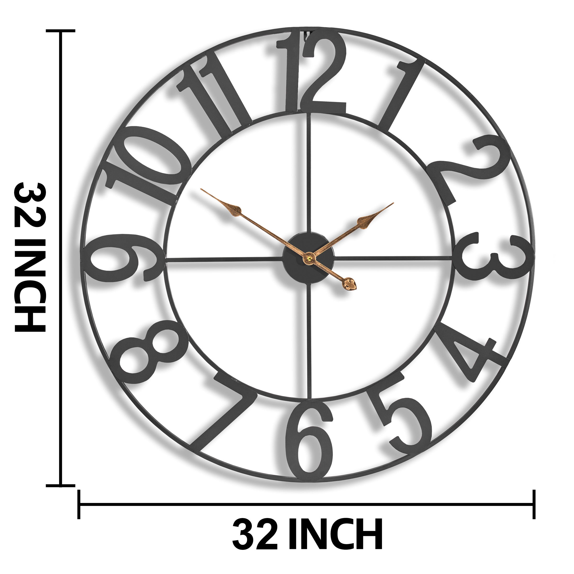 SORBUS 192405405303 Indoor-Outdoor-Clocks - View #3