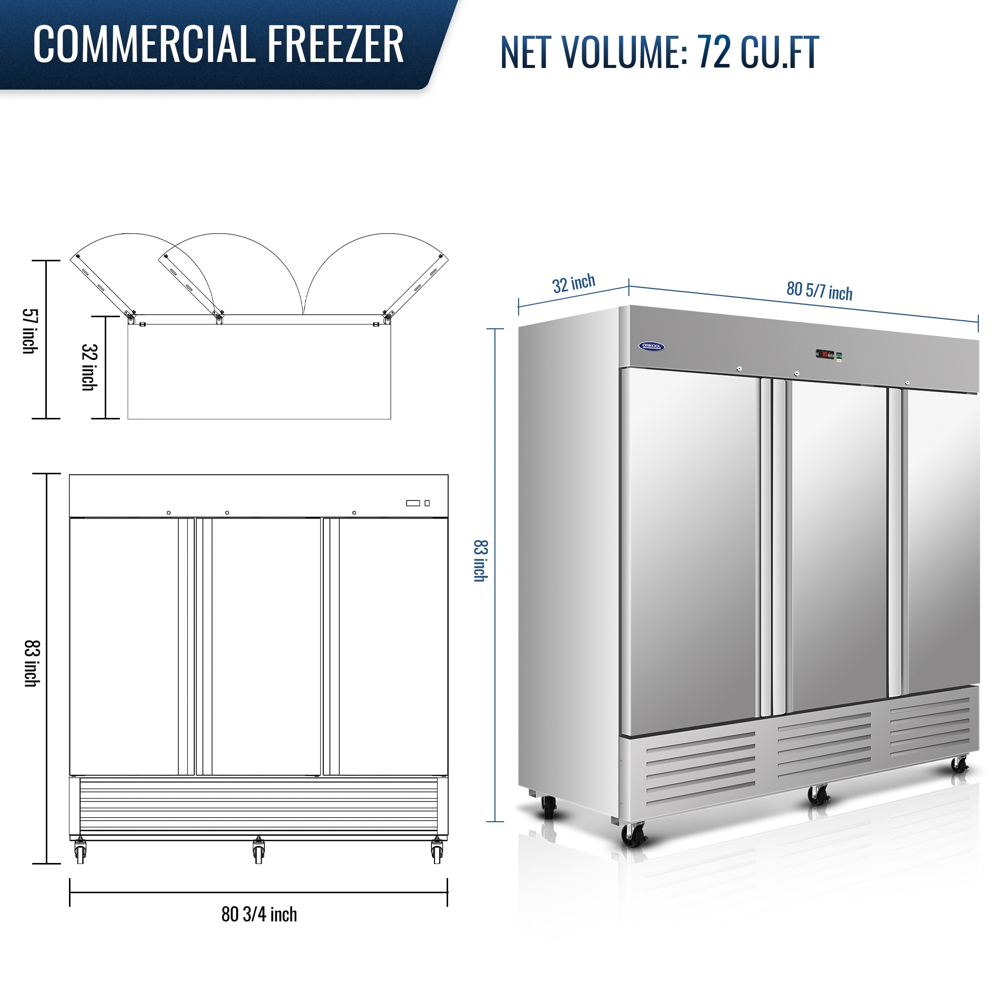 Xspracer ML-CR1800 Commercial-Freezers - View #2