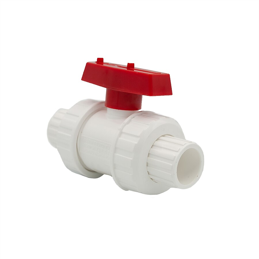 AMERICAN VALVE PVC SCH 40 3/4-in Socket PVC Ball Valve AMERICAN VALVE PVC SCH 40 3/4-in Socket PVC Ball Valve