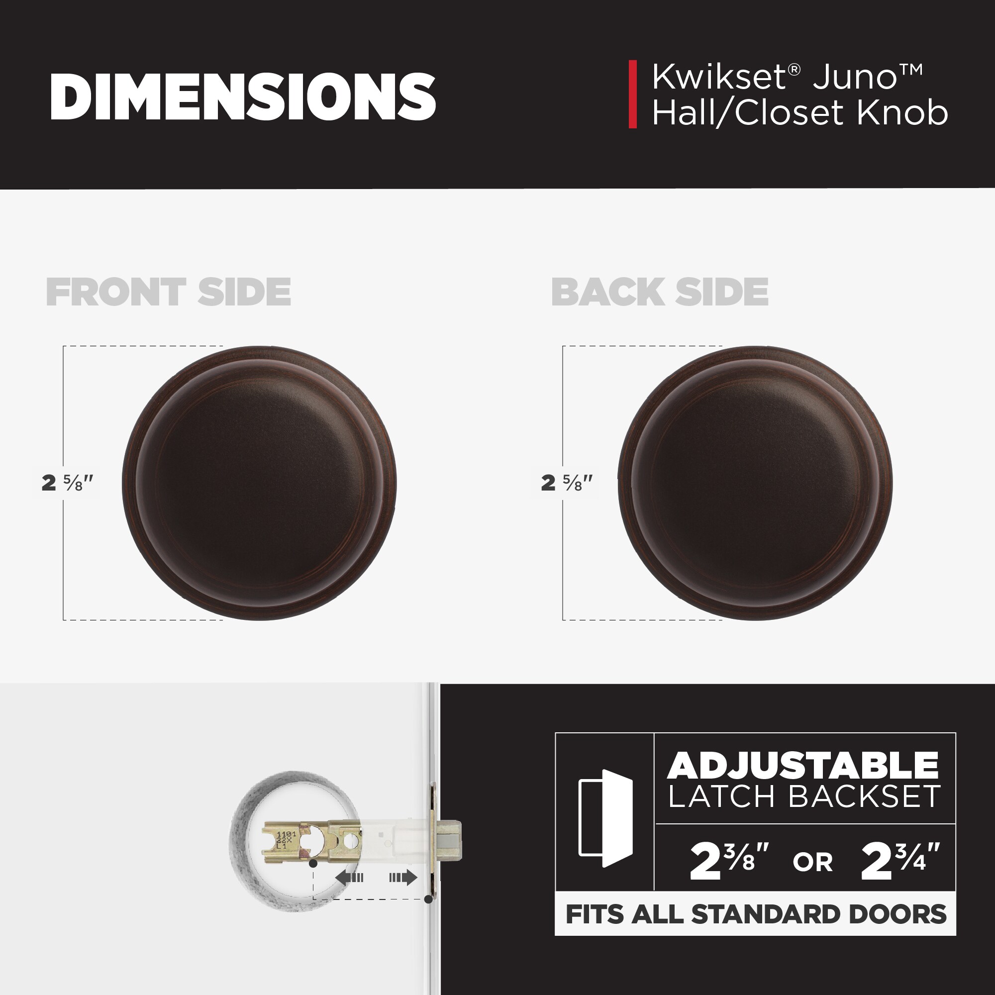 Kwikset Signature Series 720J 11P CP Door-Knobs - View #12