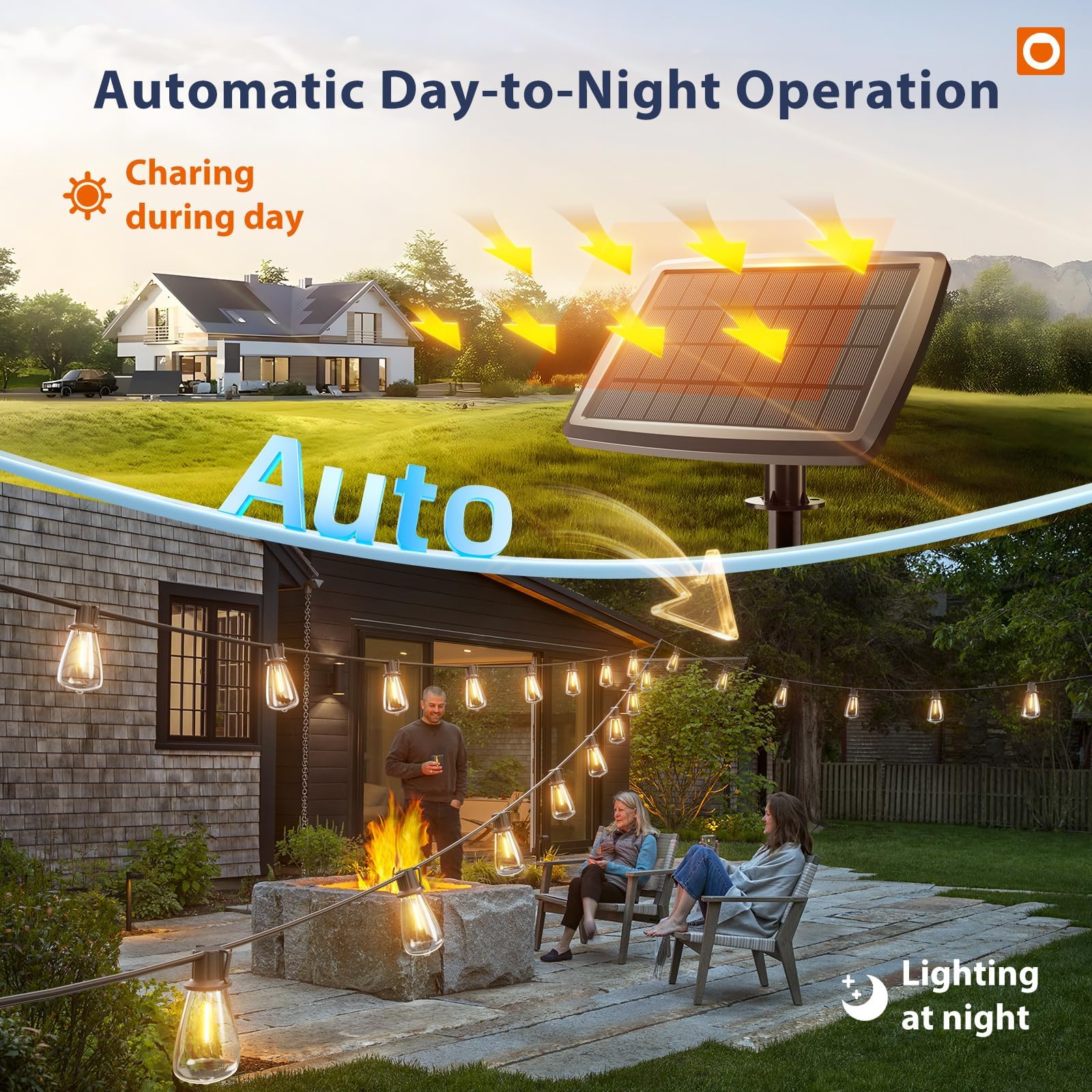 Etokfoks LET0203S50 Patio-String-Lights - View #3