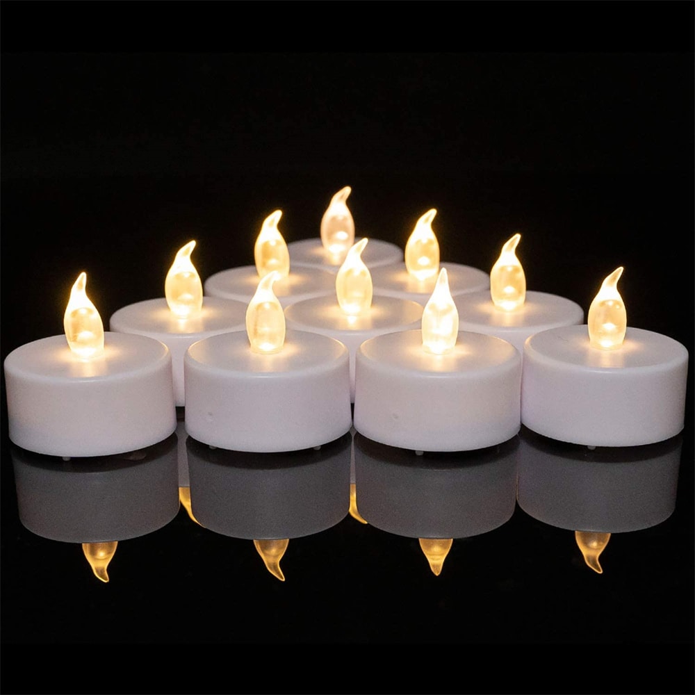 Flameless Candles LED Battery Operated Electric Tea Lights Artificial No Flame 