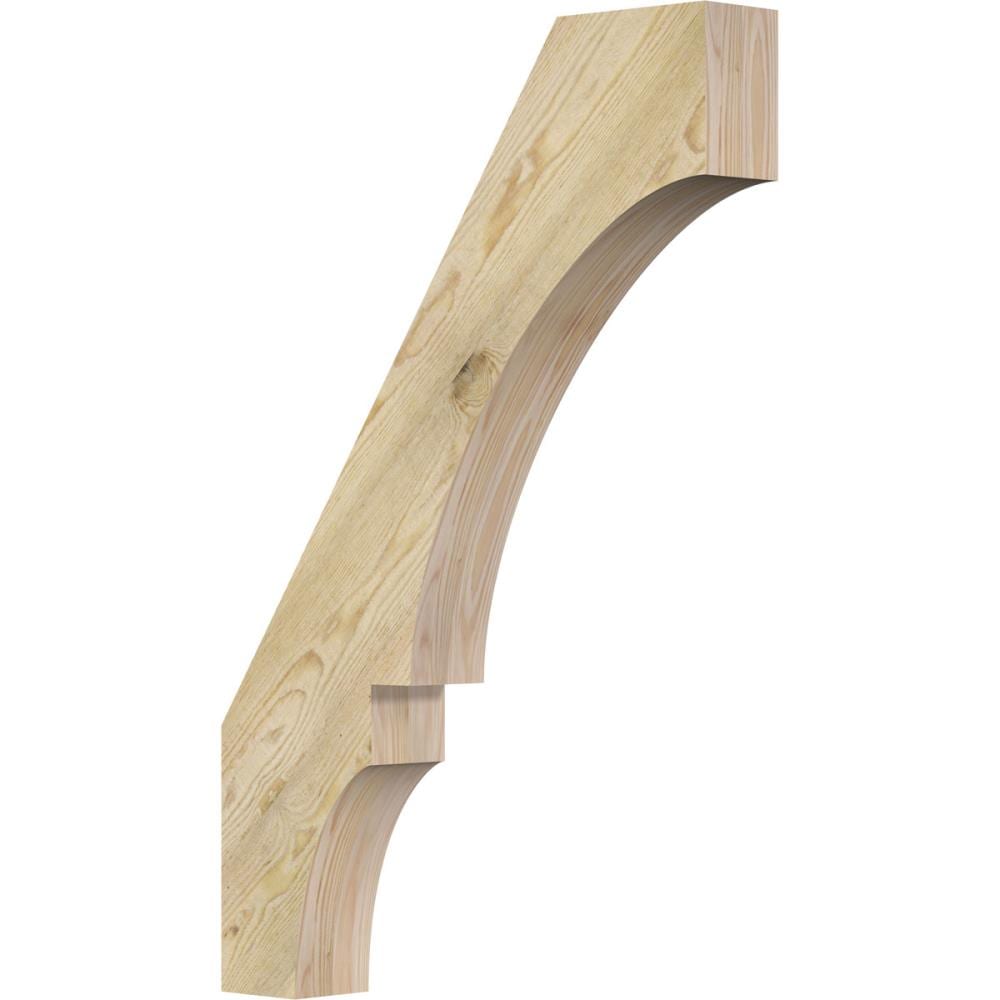 Ekena Millwork BRC04X24X36BOA00RDF 4-in x 24-in x 36-in Douglas Fir Unfinished Wood Balboa rough sawn