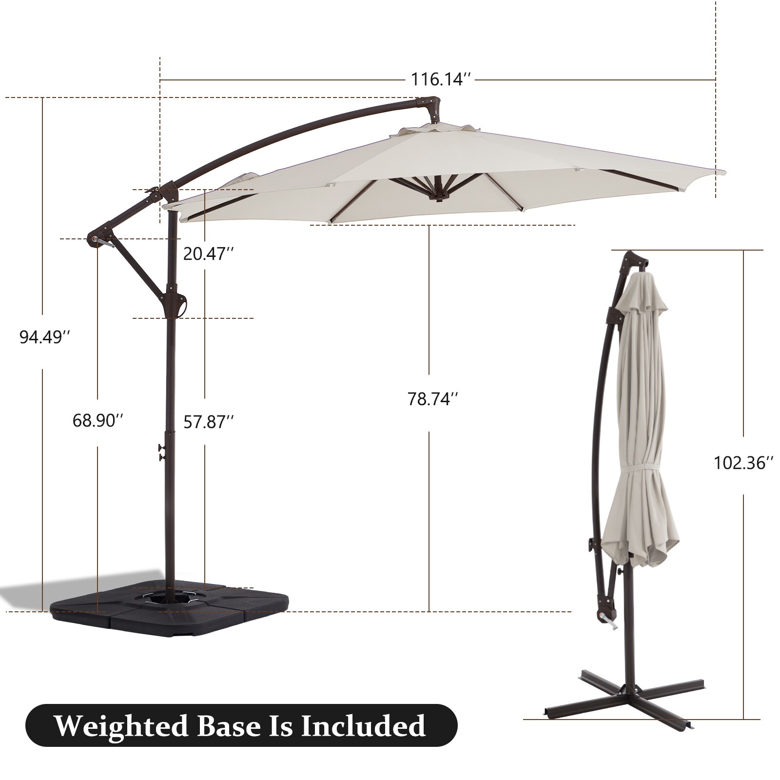 JEAREY JE-XHL-WH-Q Umbrellas-2 - View #2