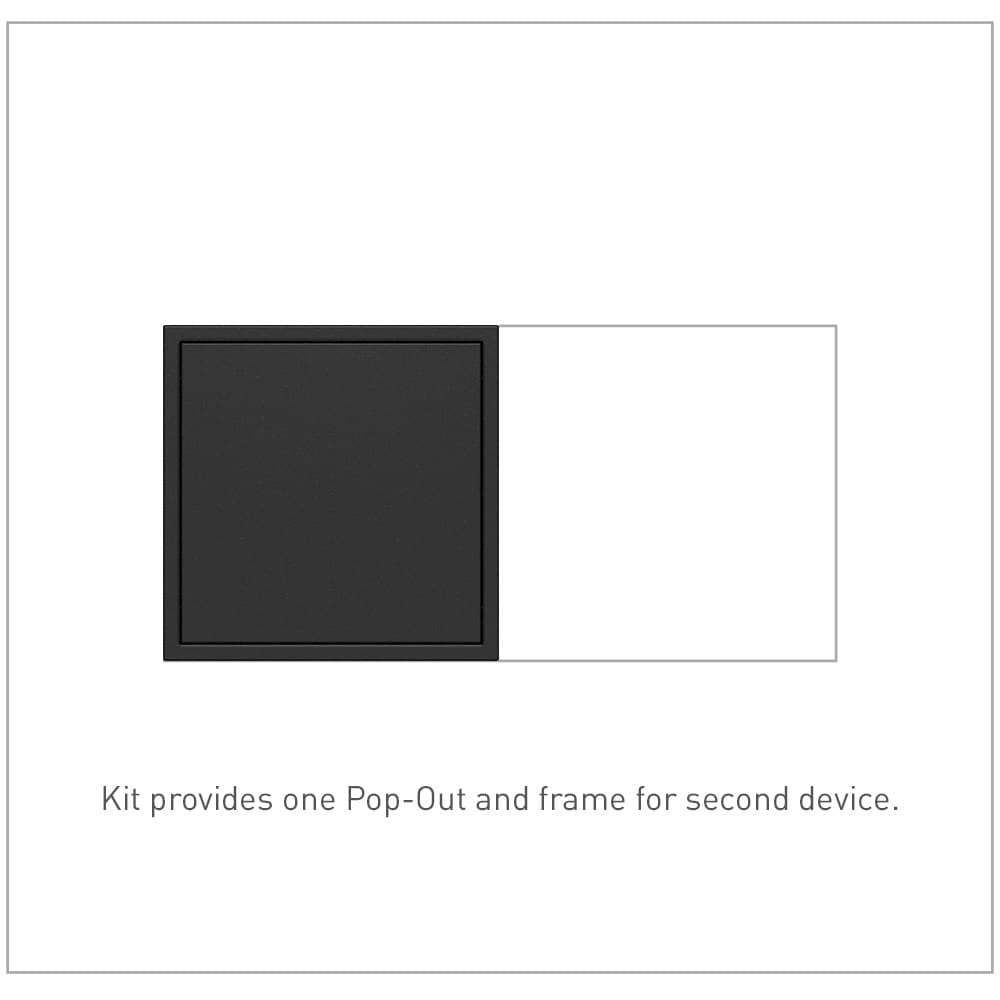 Legrand ARPTR152GG2 adorne 15 -Amp 125-volt Tamper Resistant Pop-Out Residential Square Outlet , Graphite