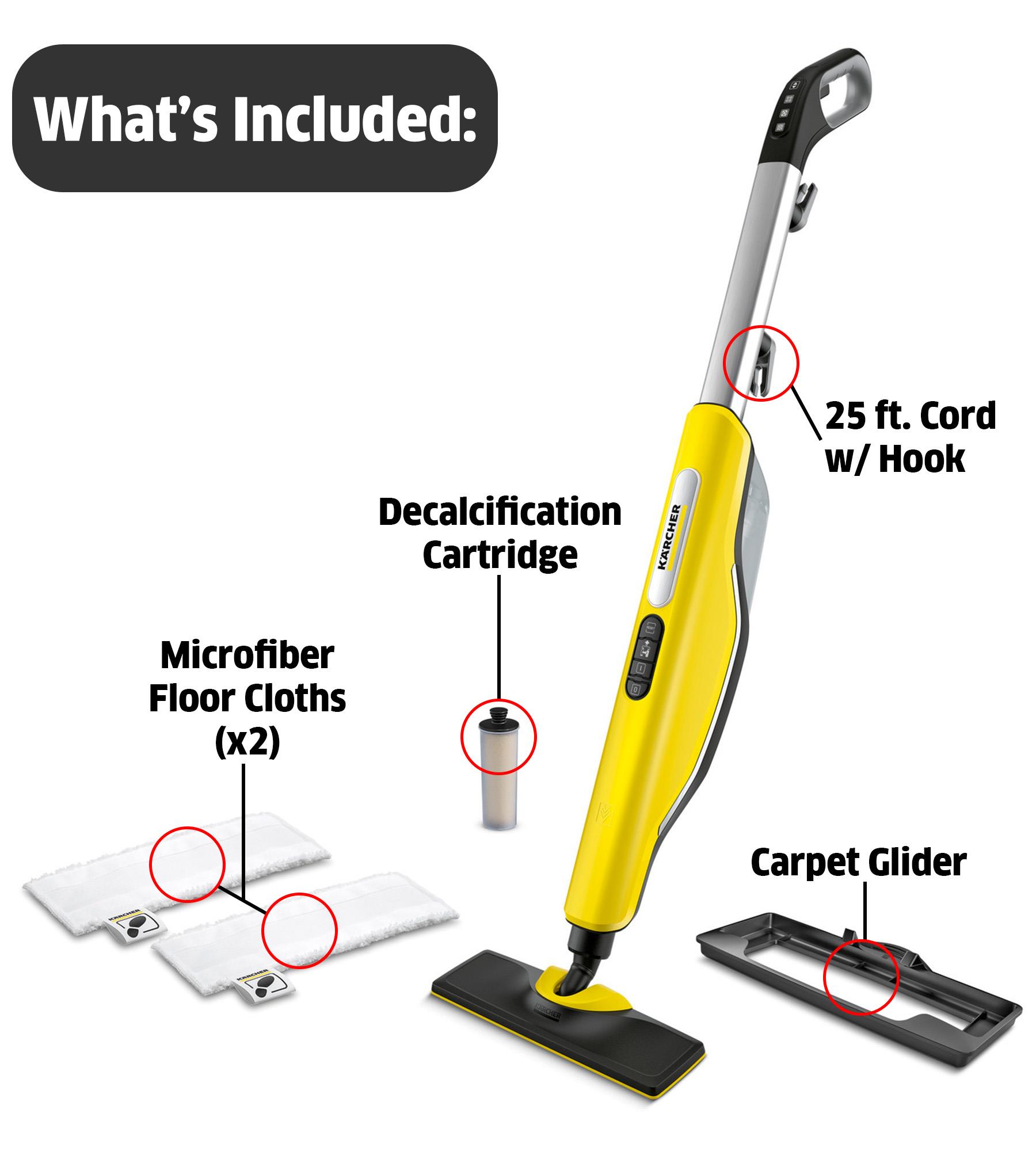 Karcher Yellow Steam Mop for Multi-Surface Cleaning