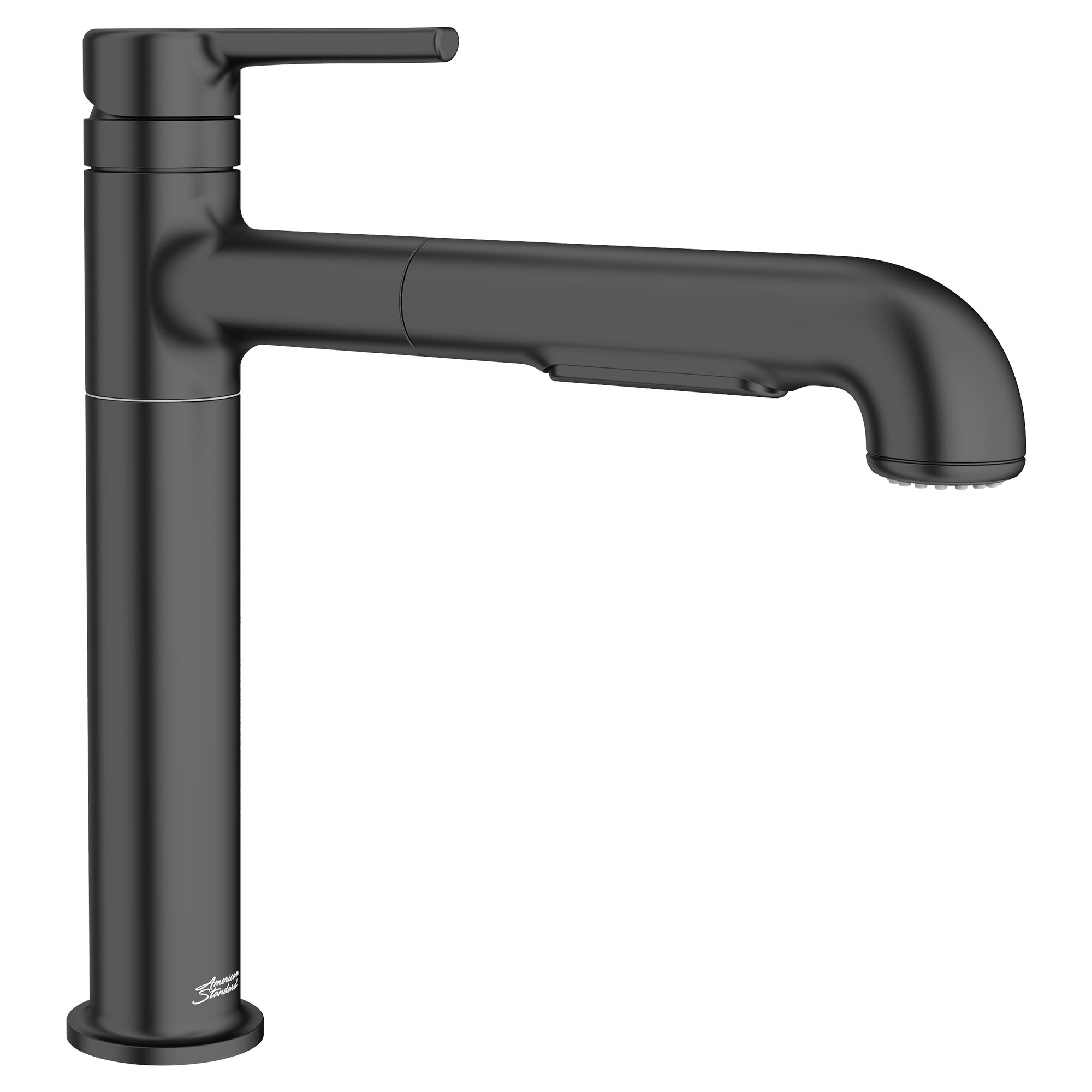 American Standard 4803100.243 Studio S Matte Black Single Handle Deck-mount Pull-out Kitchen Faucet with Sprayer