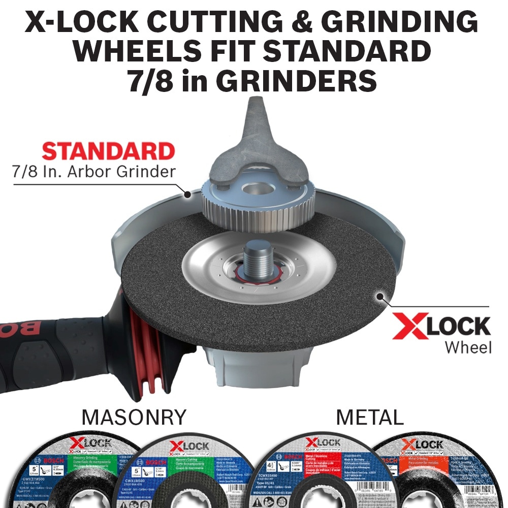 Bosch X-LOCK 4.5-in Aluminum Oxide 60-Grit Cutting/Grinding Wheel