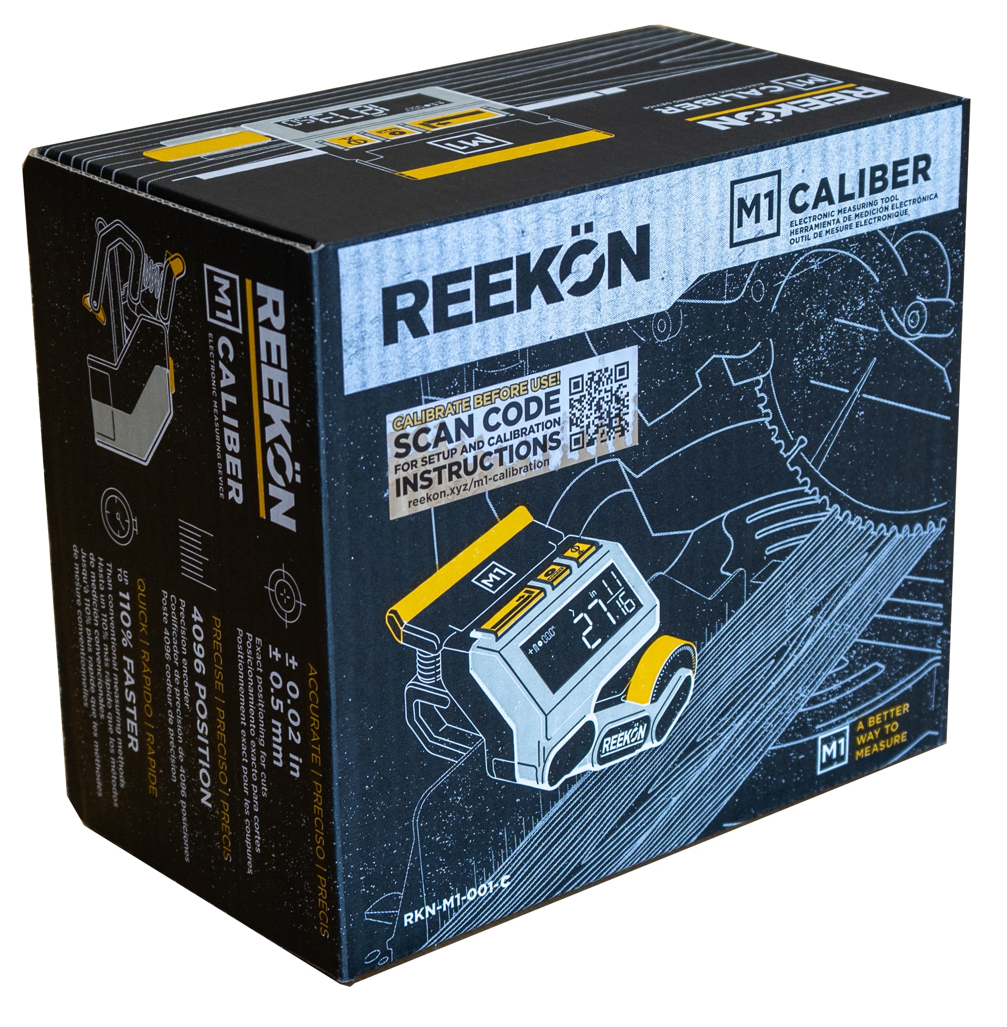 REEKON M1 Caliber Measuring Tool for Miter Saws – Faster, Safer, and Easier  Cuts, Compatible with Various Saws, Digital Display, Quick Setup