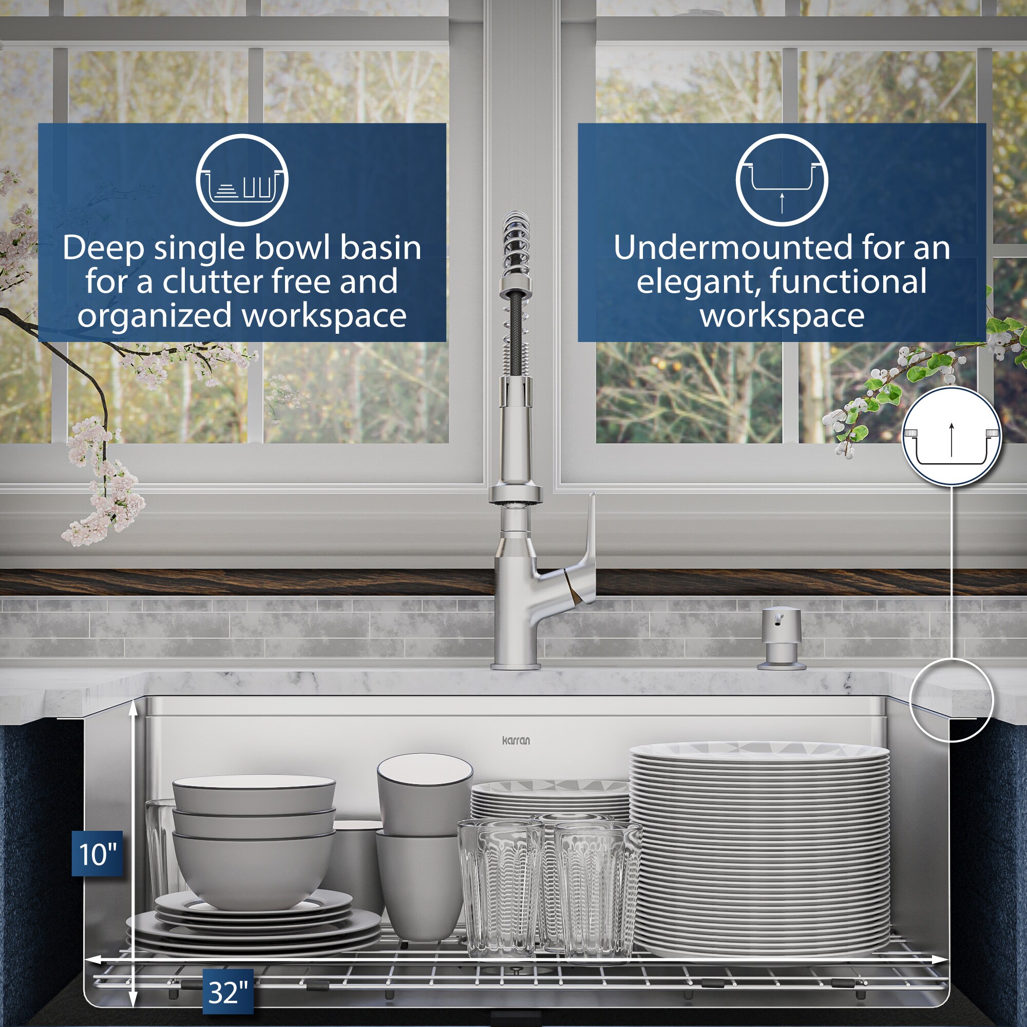 Karran WS-37-PK1 Kitchen-Sinks - View #7