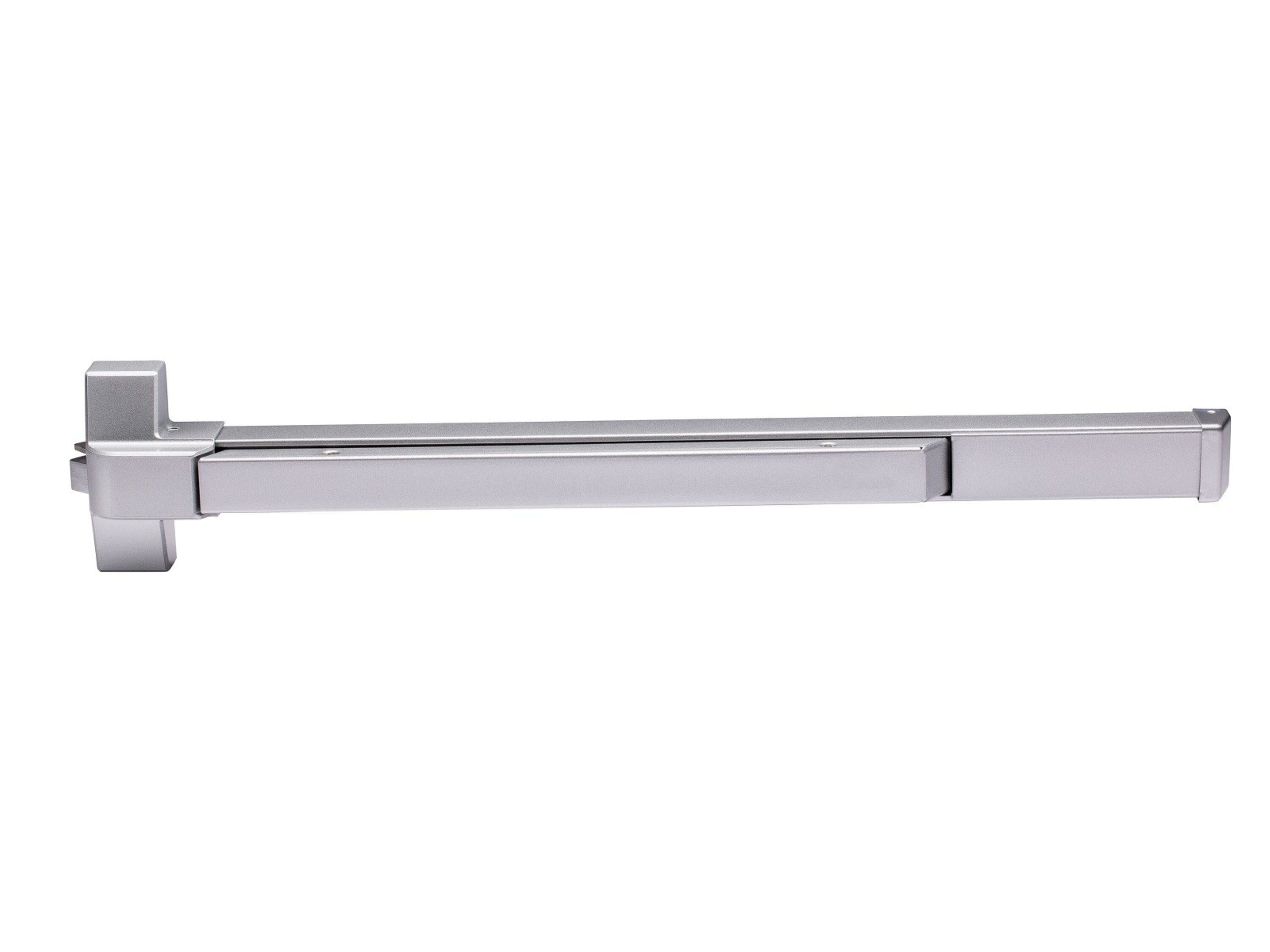 Global Door Controls Grade 2 EDTBAR Series Fire Rated 36-in Aluminum Universal reversible Vertical rod exit device