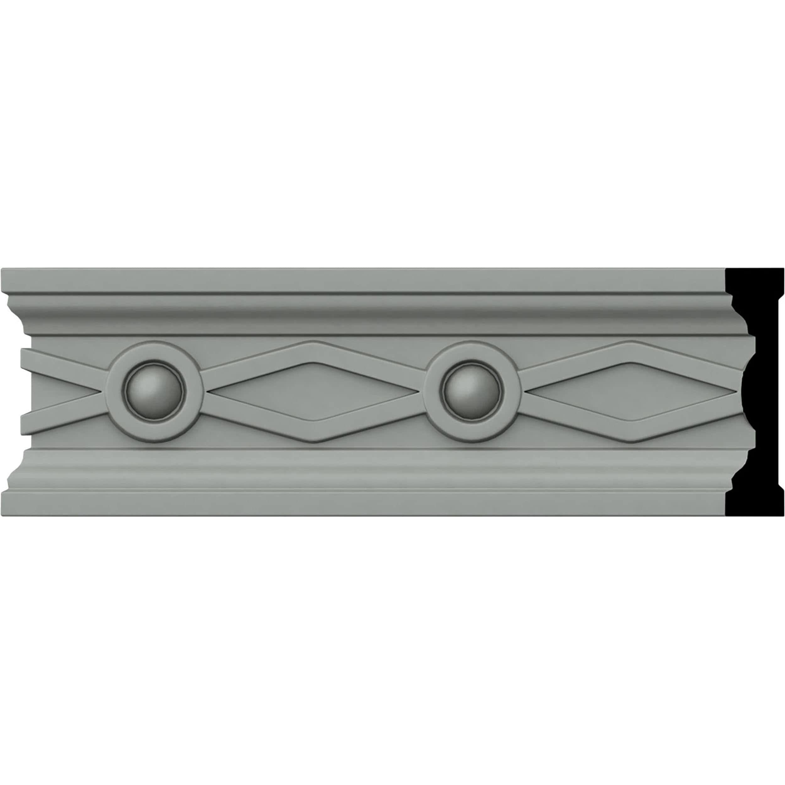 Ekena Millwork CHA03X00FE-CASE-2 Large Federal 3-1/8-in x 7-ft 10-1/2-in Primed Polyurethane 0 Chair rail Moulding 2 -Pack
