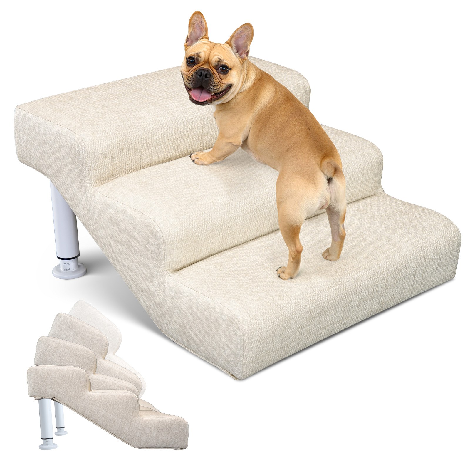 Esazn - Beige Metal Dog/Cat Steps