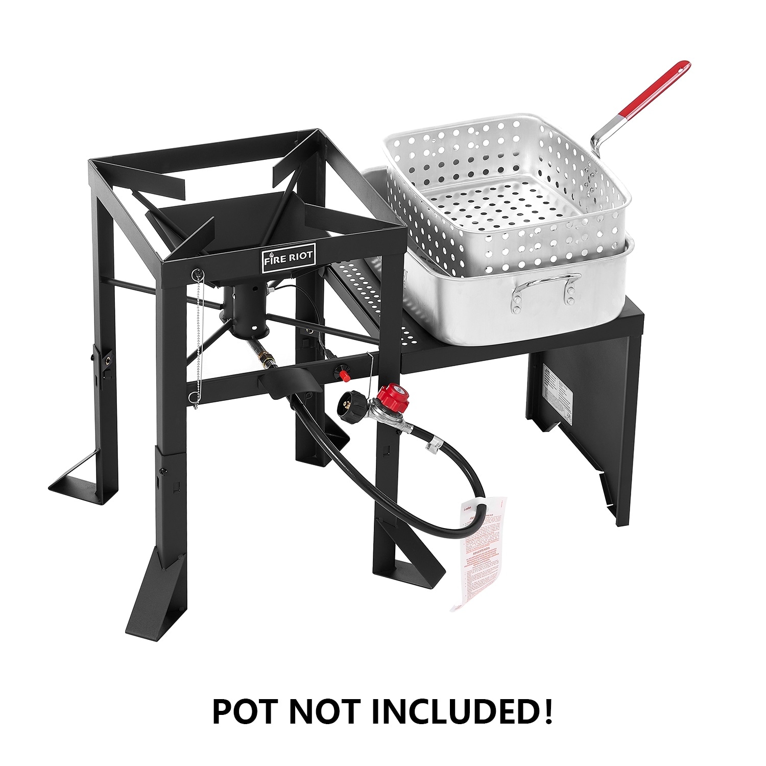 FIRE RIOT 1Burner Propane Electronic Steel Jet Cooker in the Outdoor