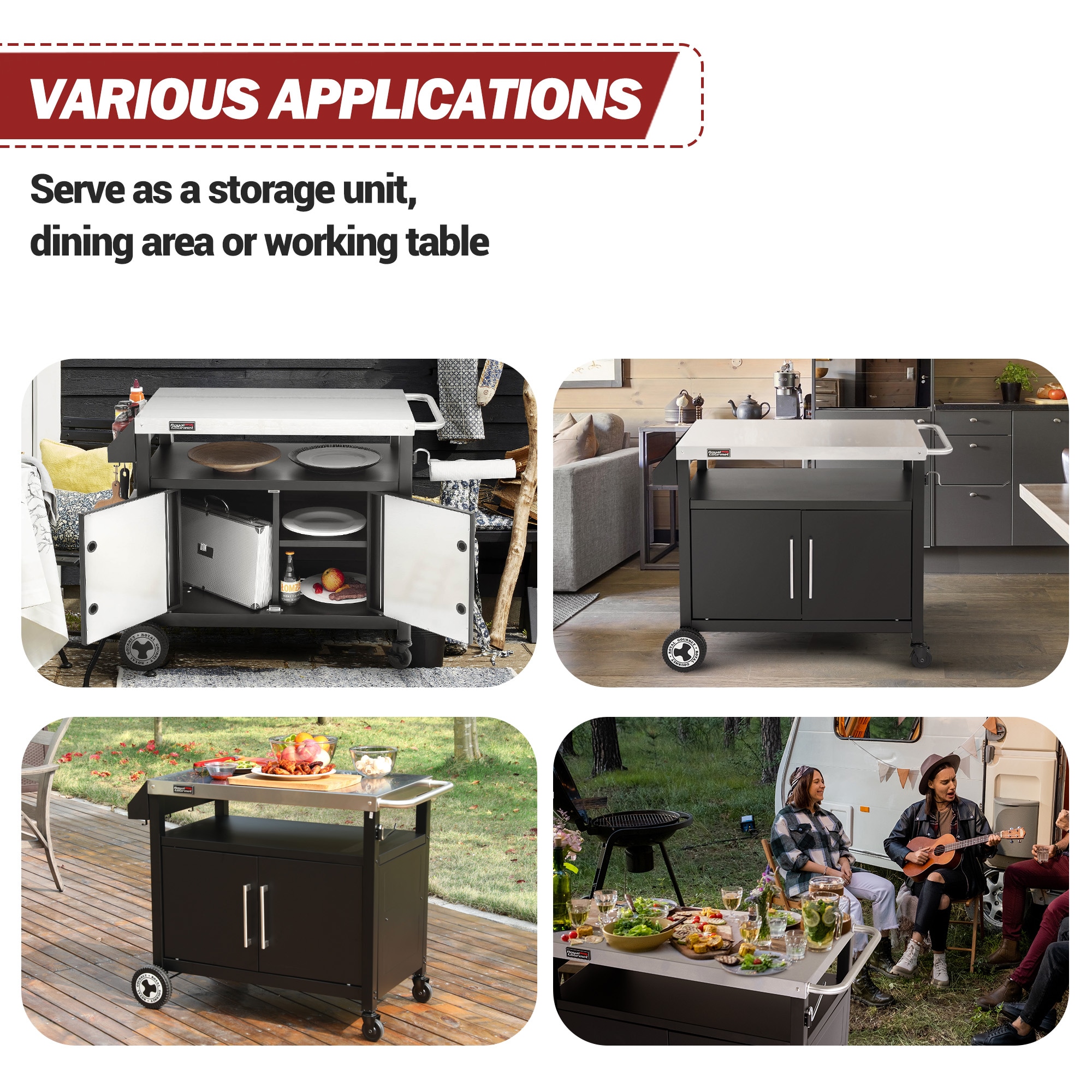 Royal Gourmet PC3403S Grill-Carts-Grill-Stands - View #10