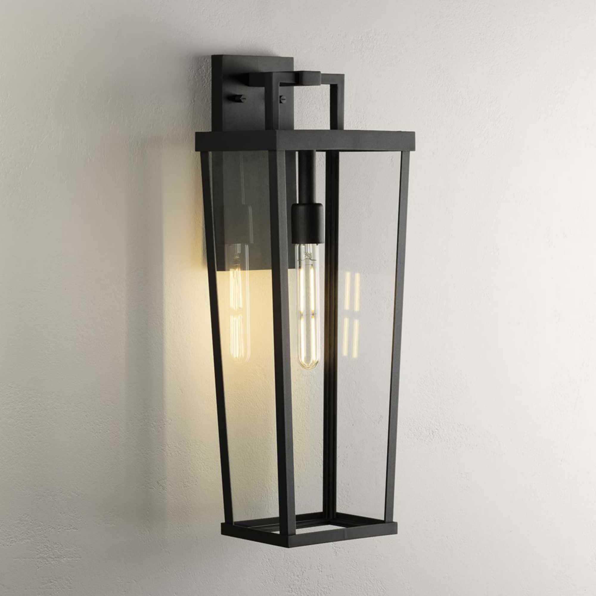 Progress Lighting Tryon 1 -Light 24-in H Black Hardwired Outdoor Wall Light